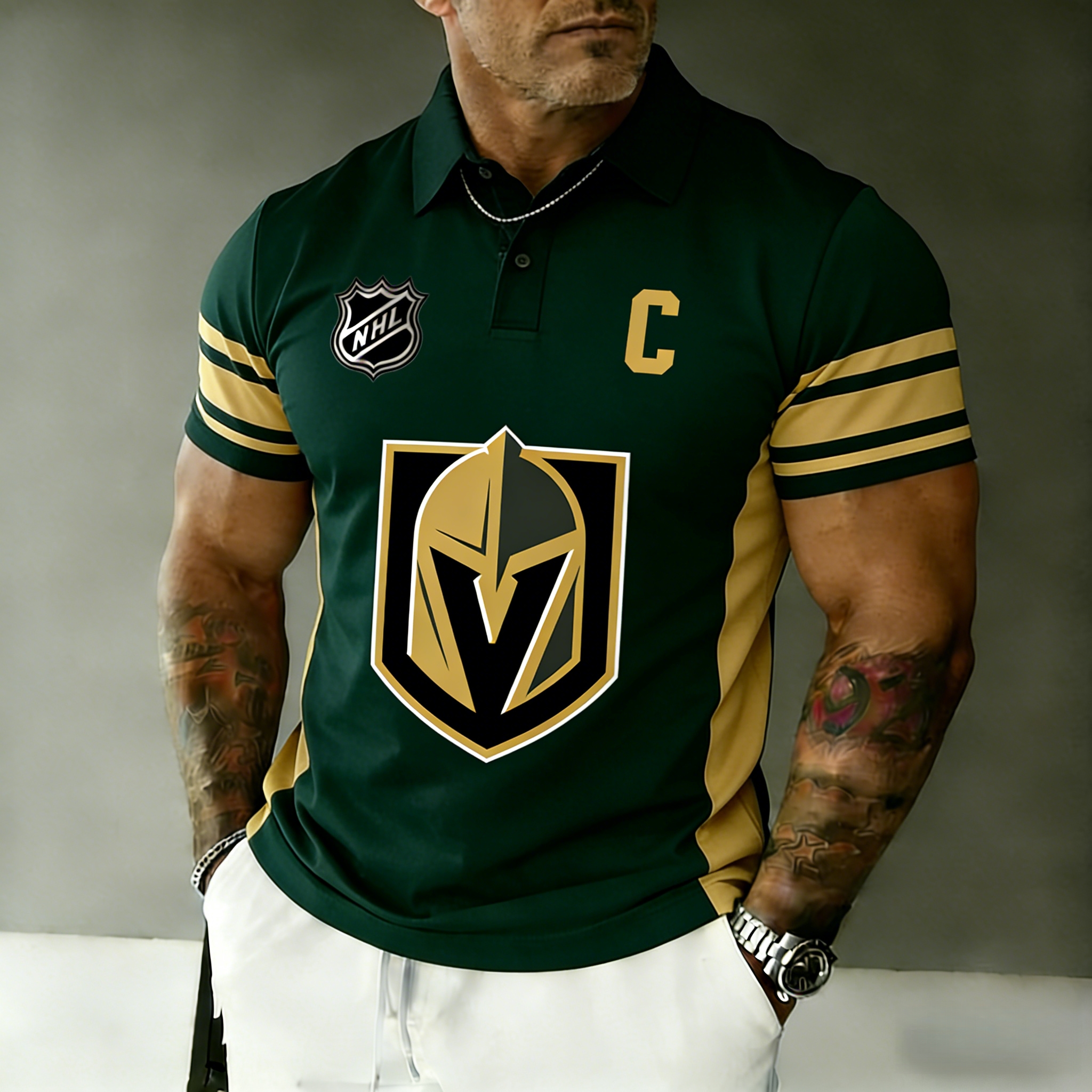 Vegas Golden Knights captain's polo shirt