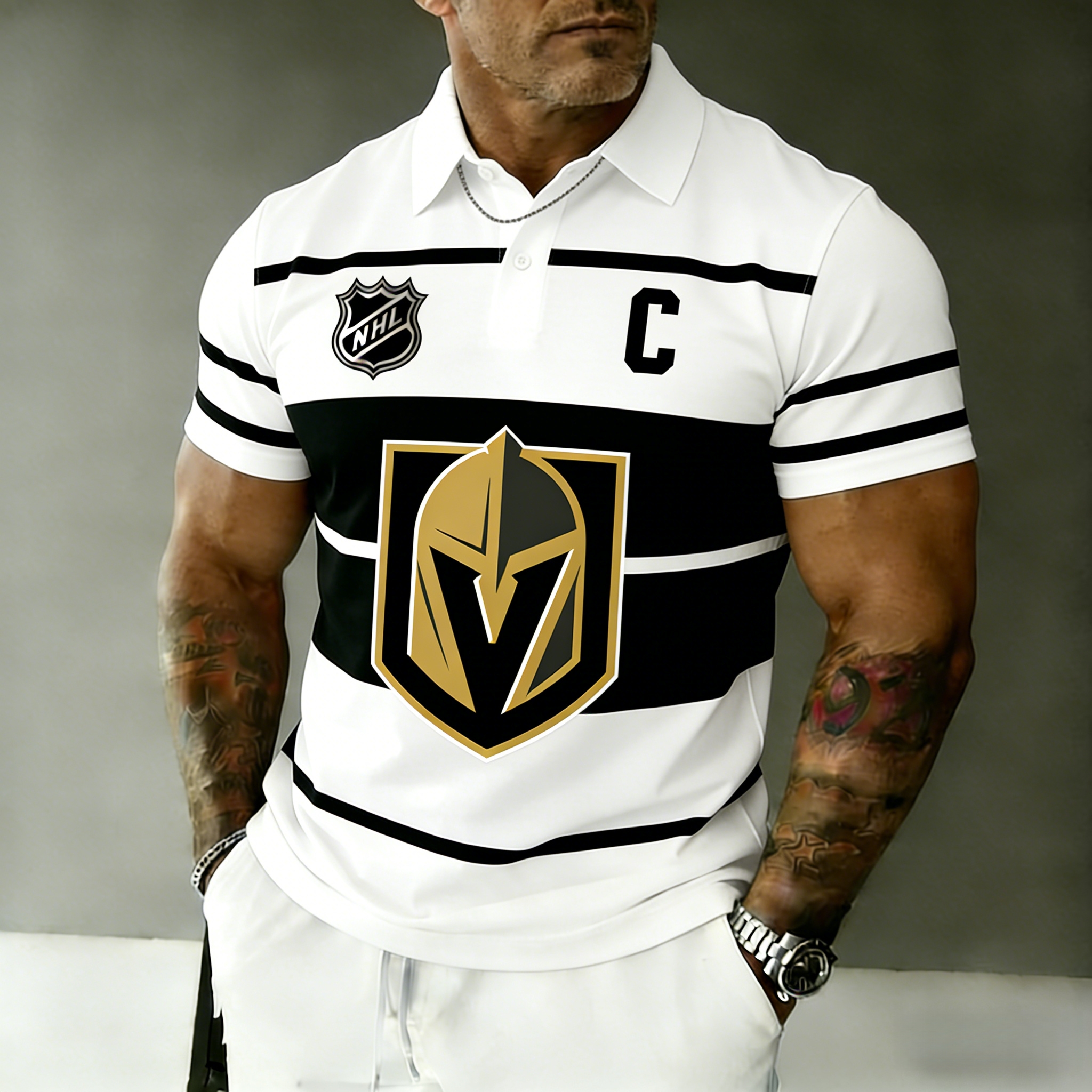 Vegas Golden Knights captain's polo shirt