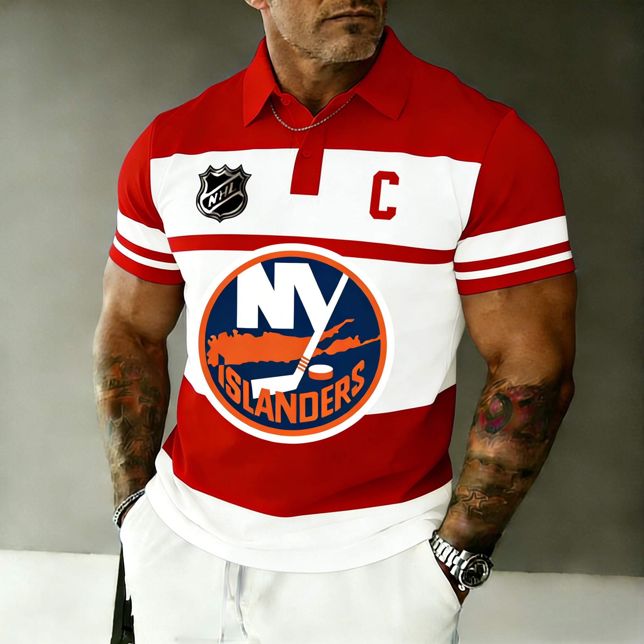 New York Islanders captain's polo shirt