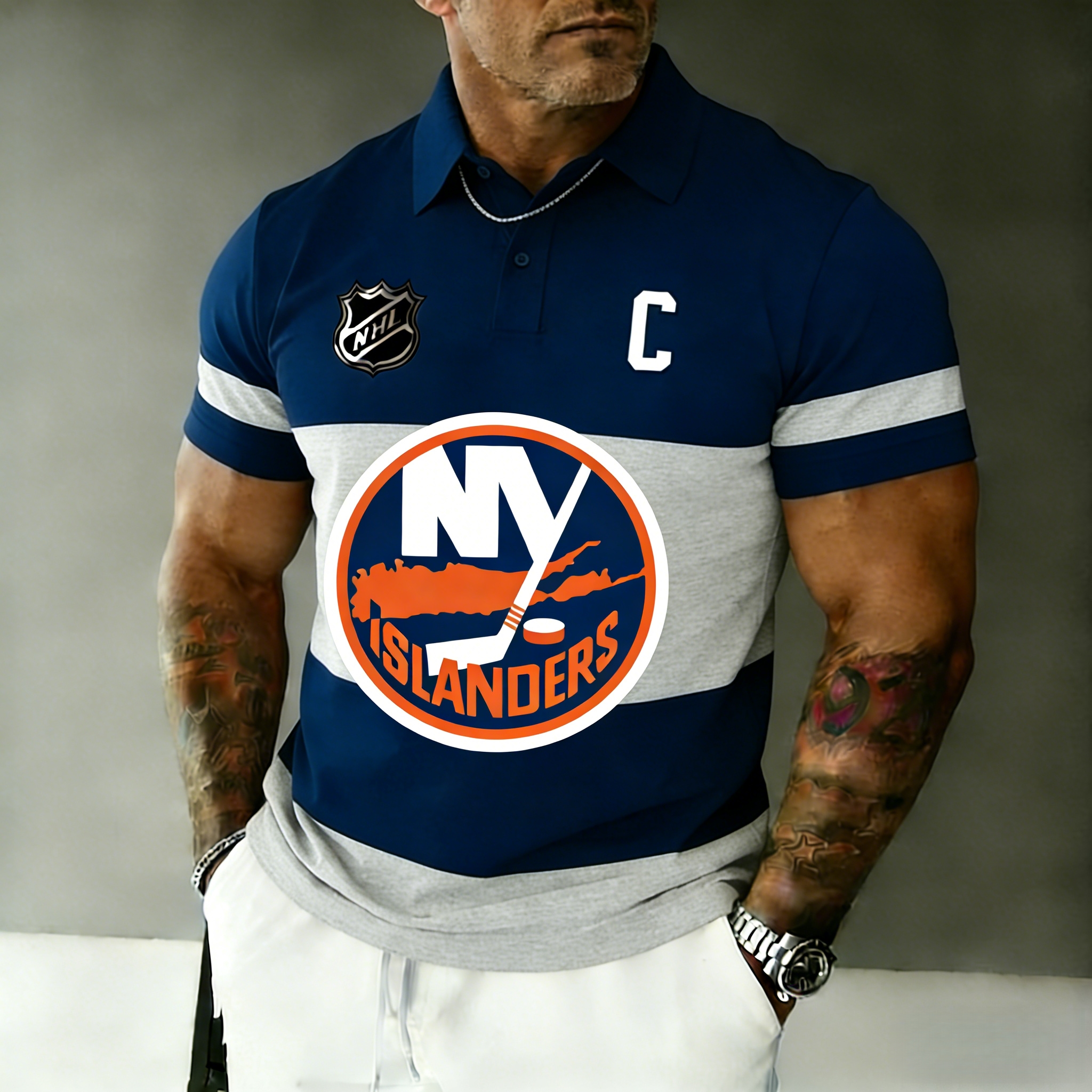 New York Islanders captain's polo shirt