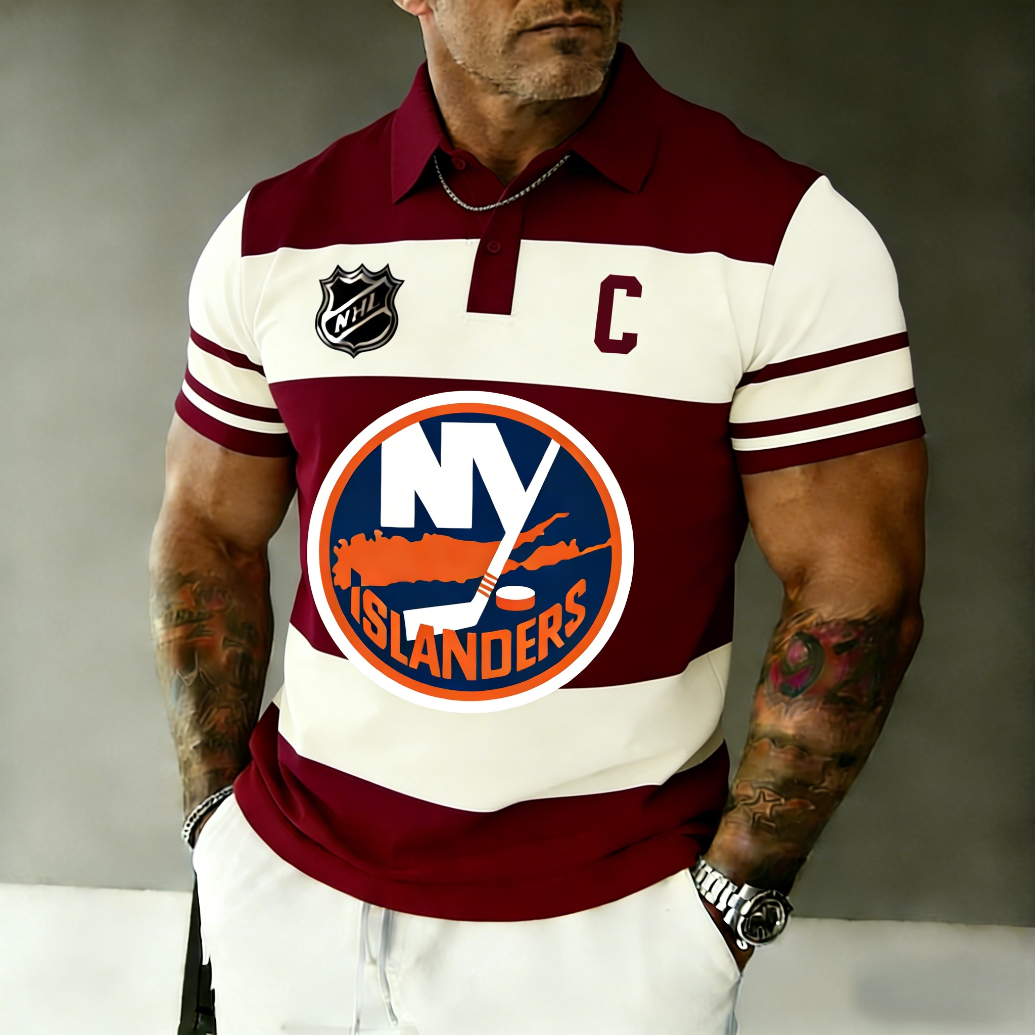 New York Islanders captain's polo shirt