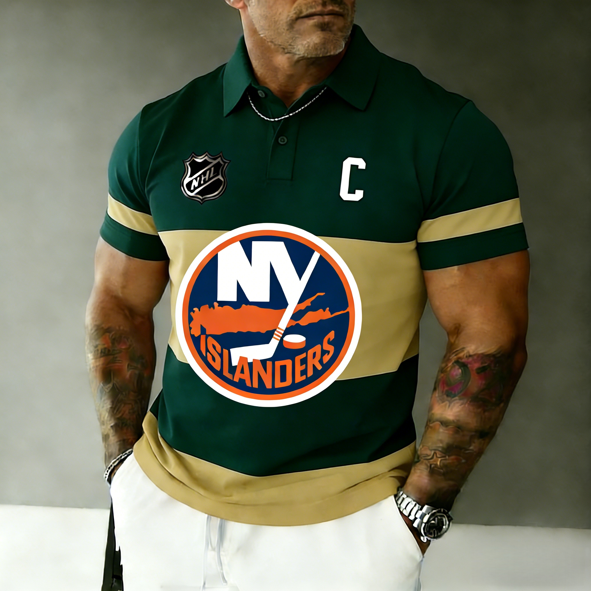 New York Islanders captain's polo shirt