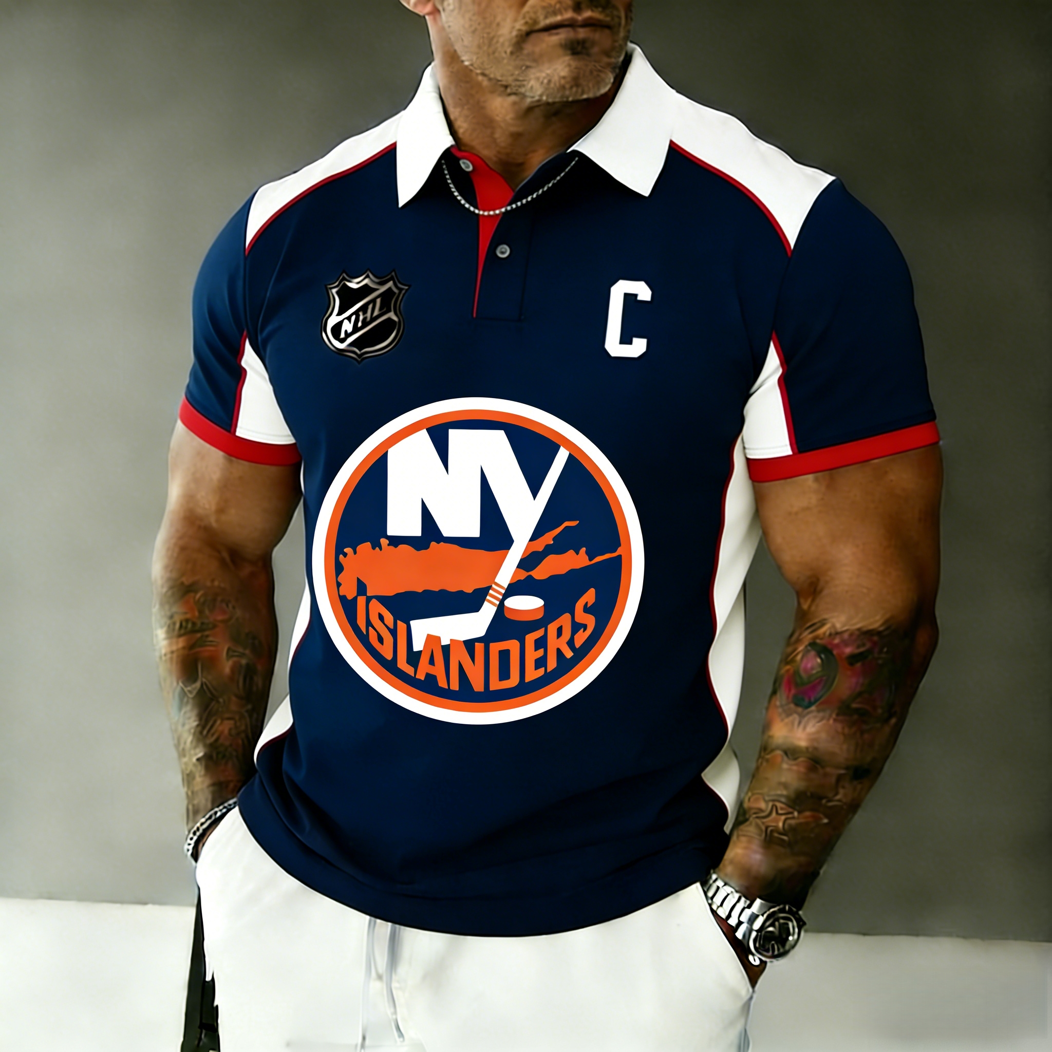 New York Islanders captain's polo shirt