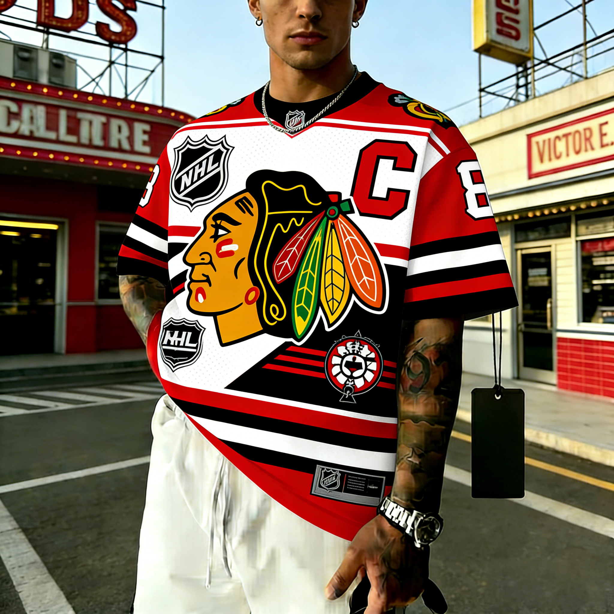 Unisex  "Chicago Blackhawks"  Inspired Trendy T-shirt