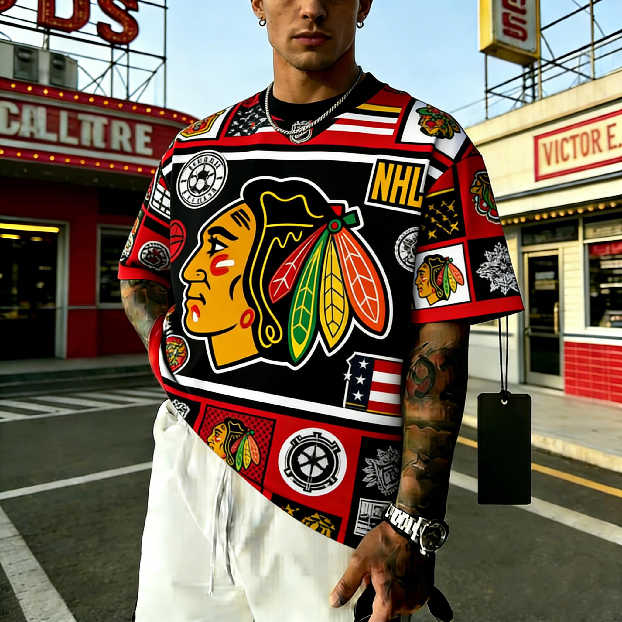 Unisex  "Chicago Blackhawks"  Inspired Trendy T-shirt