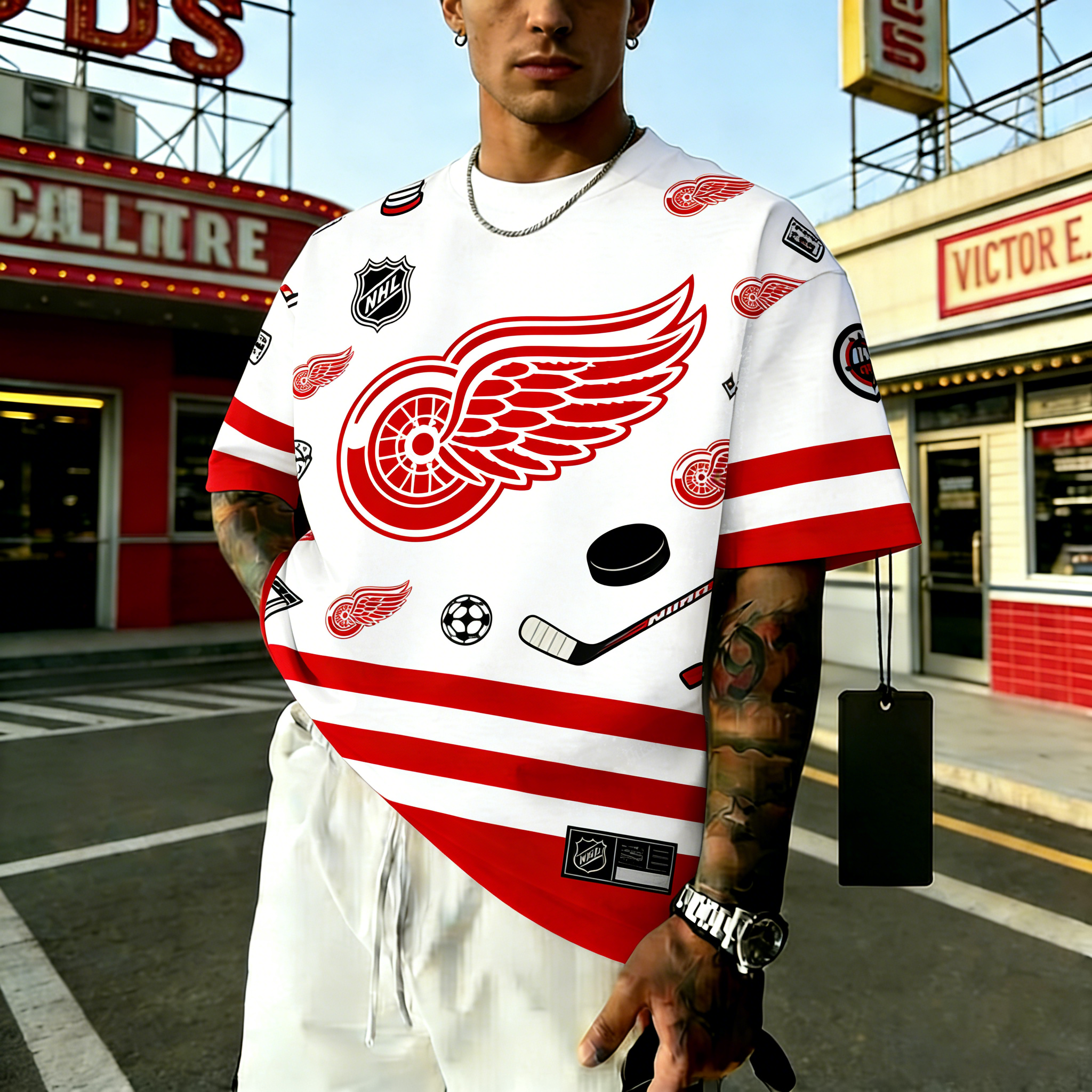 Unisex  "Detroit Red Wings"  Inspired Trendy T-shirt