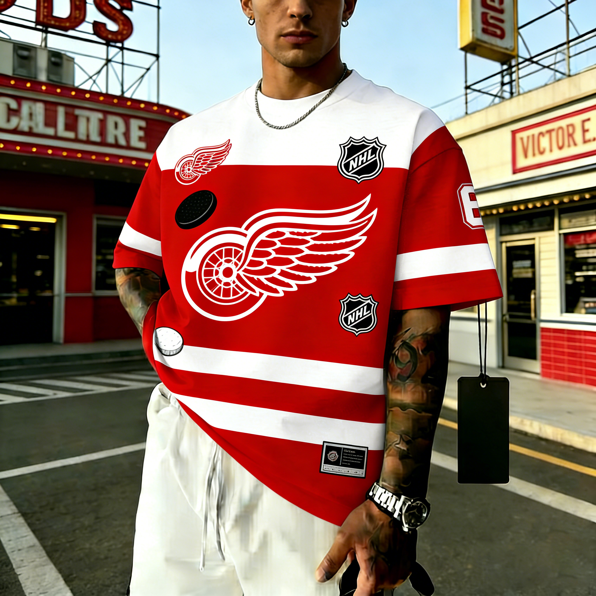 Unisex  "Detroit Red Wings"  Inspired Trendy T-shirt
