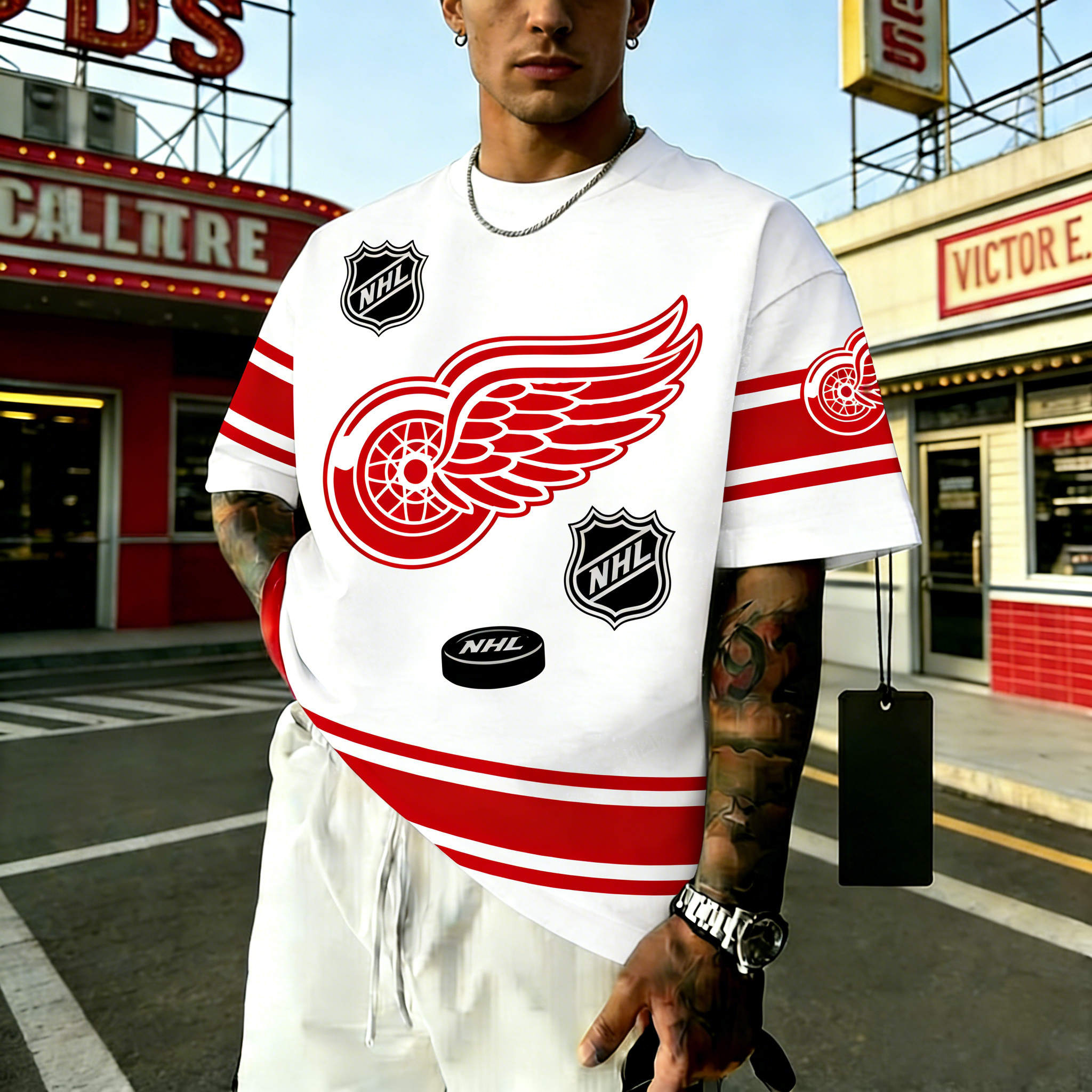 Unisex  "Detroit Red Wings"  Inspired Trendy T-shirt