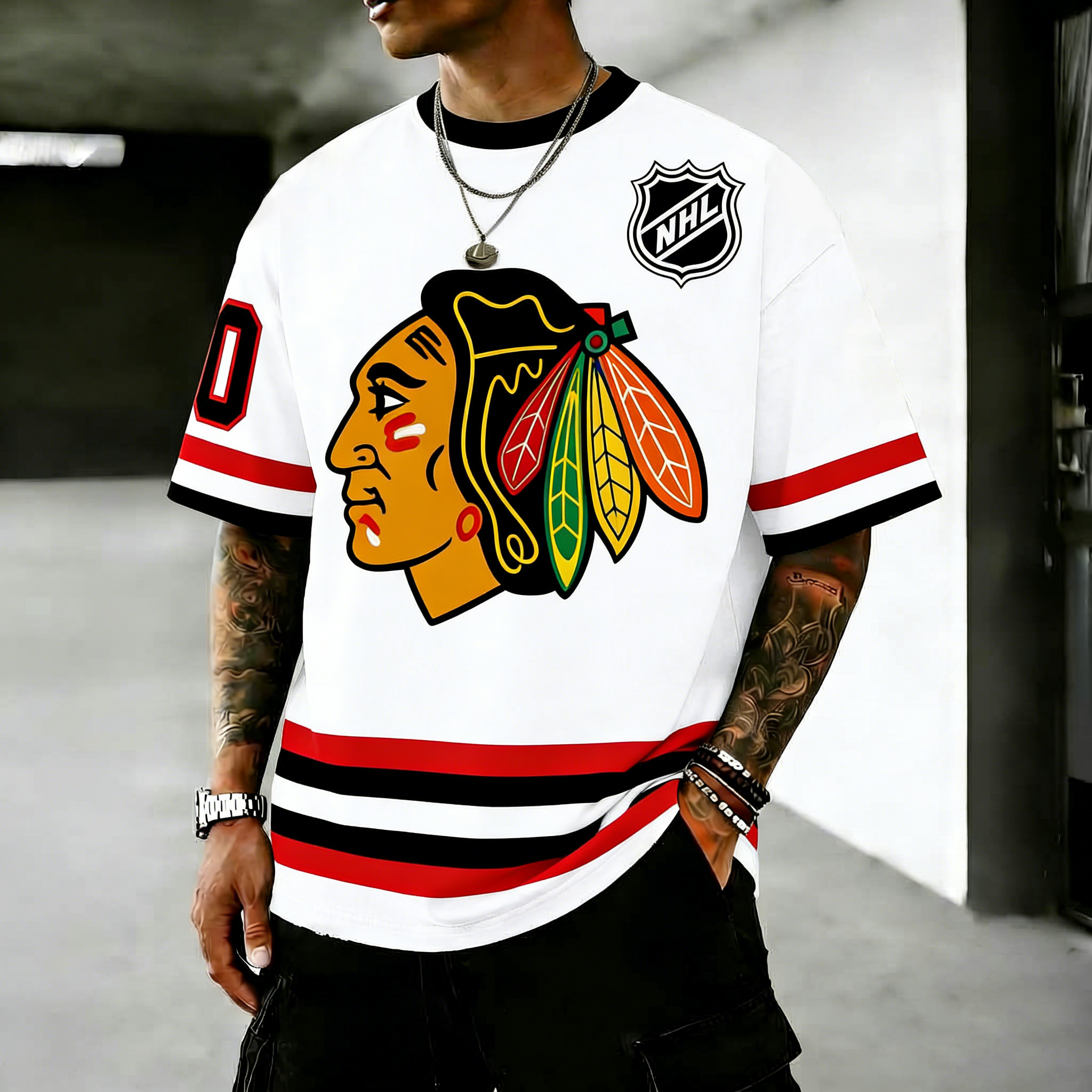 Unisex "Chicago Blackhawks" Inspired Trendy T-shirt