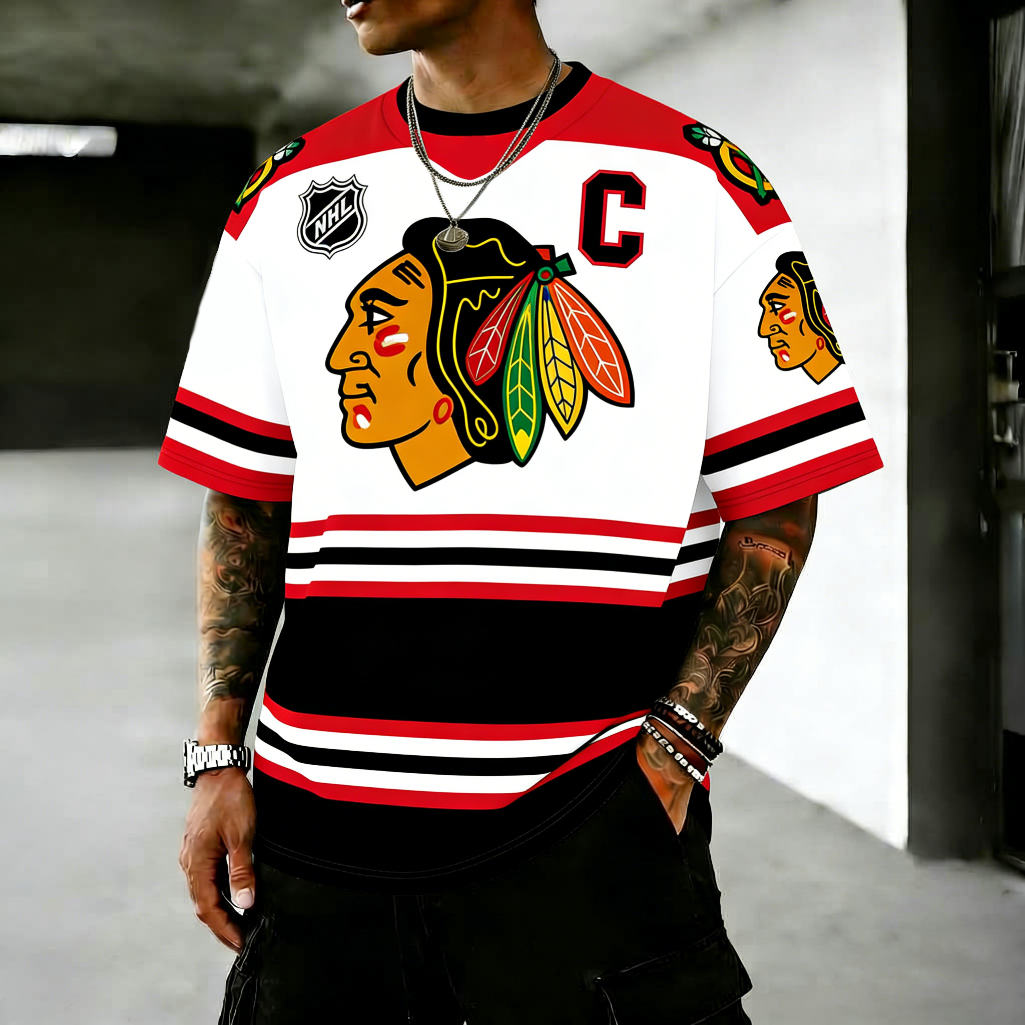 Unisex "Chicago Blackhawks" Inspired Trendy T-shirt