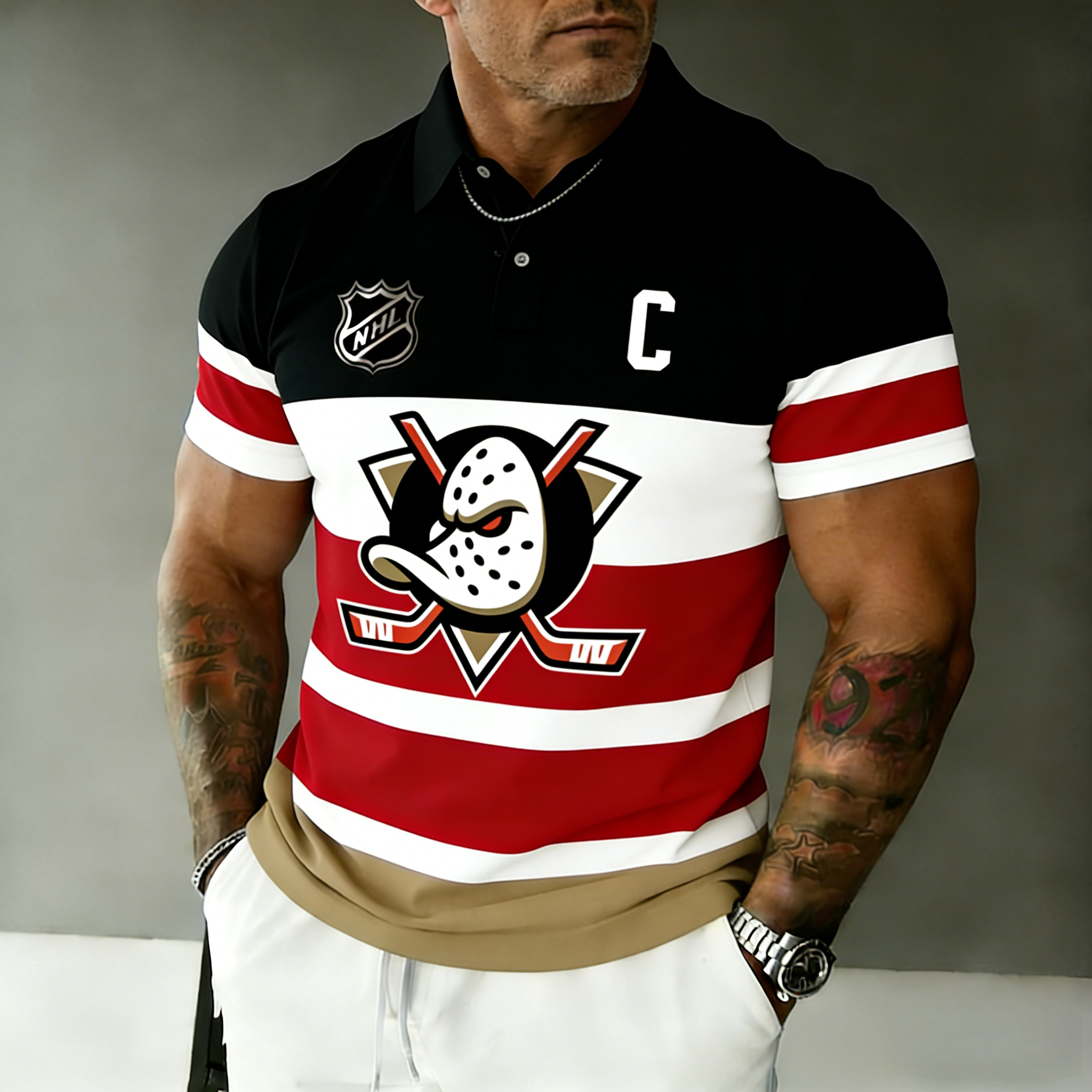 Anaheim Ducks captain's polo shirt