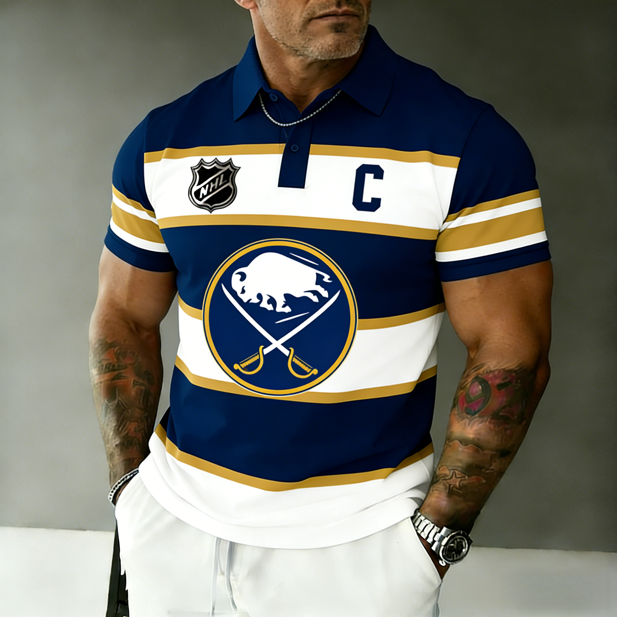 Buffalo Sabres captain's polo shirt