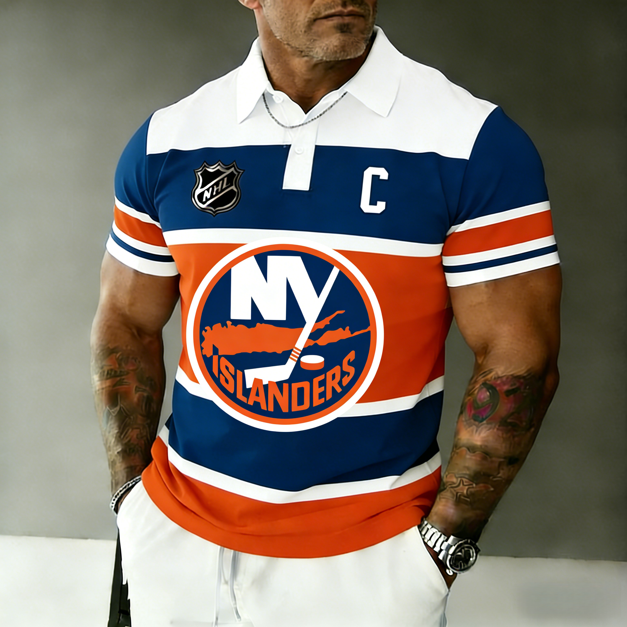 New York Islanders captain's polo shirt