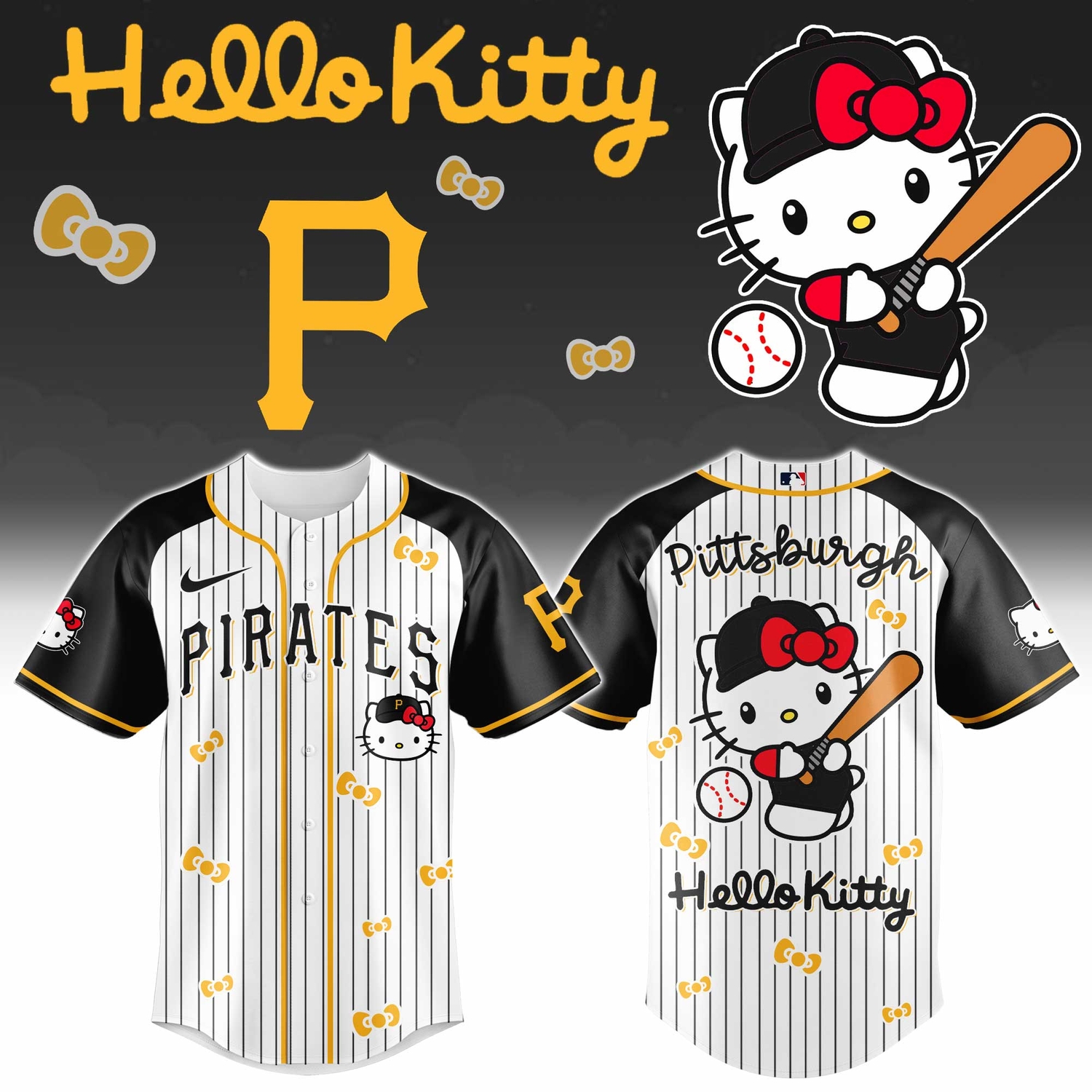 Pittsburgh Pirates x Hello Kitty 2026 Limited Editions Jersey