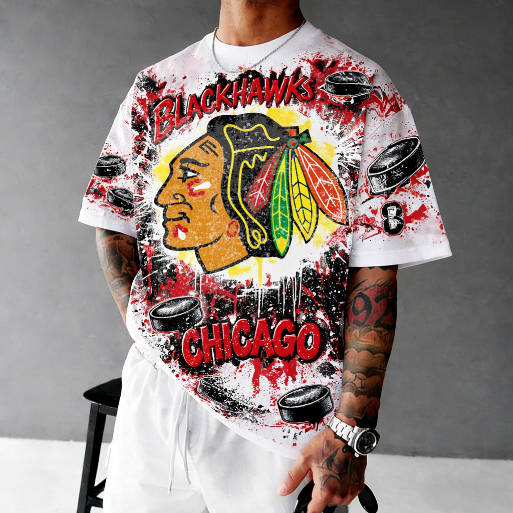 Unisex "Chicago Blackhawks" Inspired Trendy T-shirt