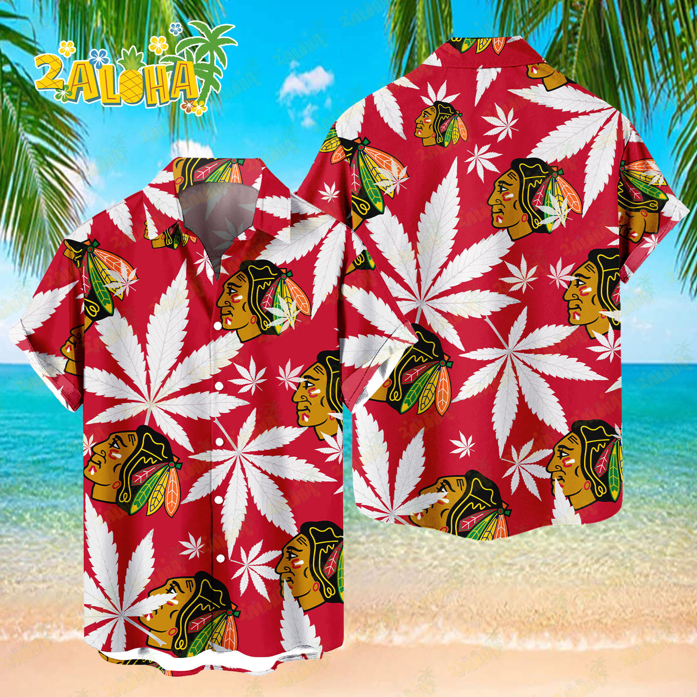 Chicago Blackhawks | Hawaiian Shirt NHL S2