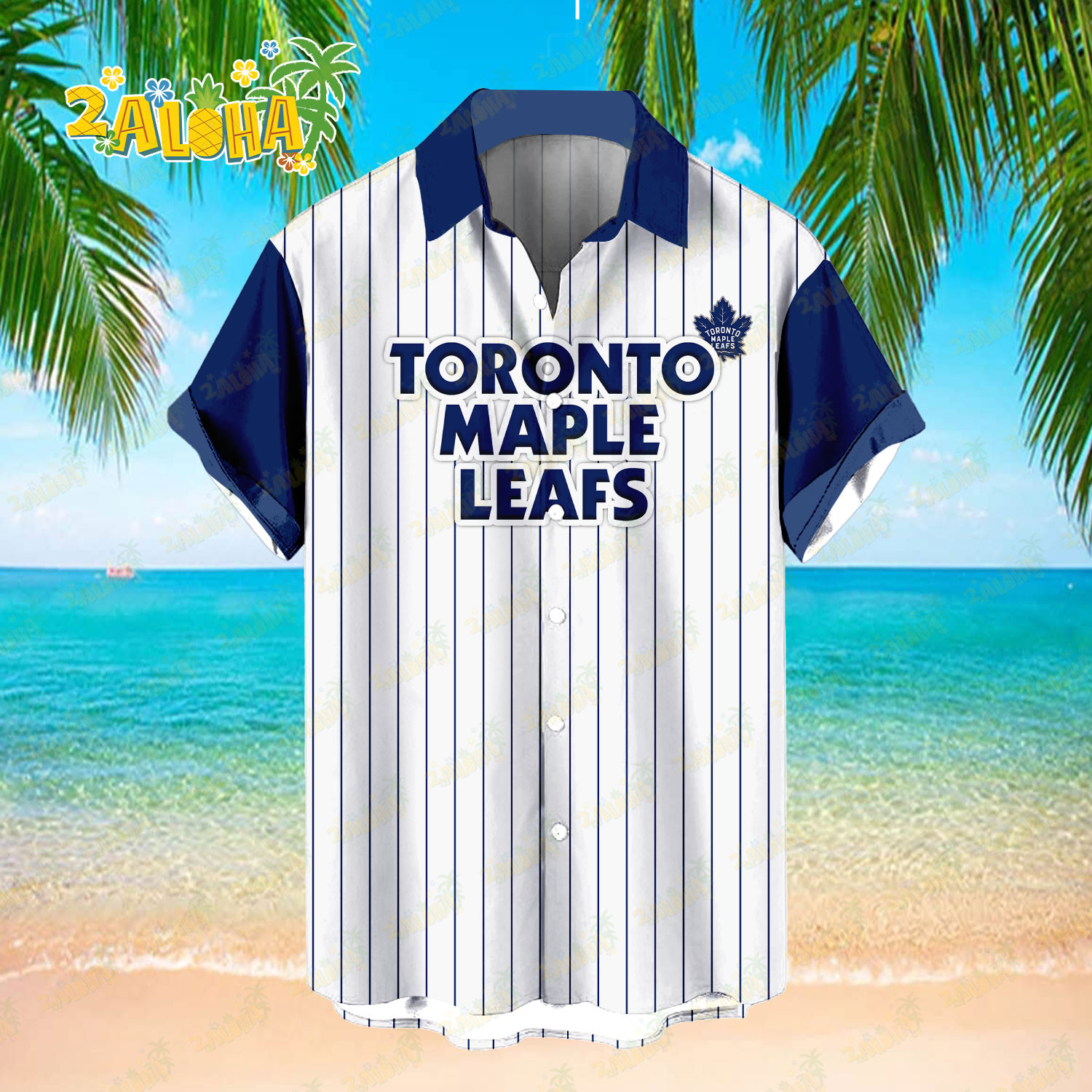 Toronto Maple Leafs | Classic Retro Hawaiian Shirt NHL S4