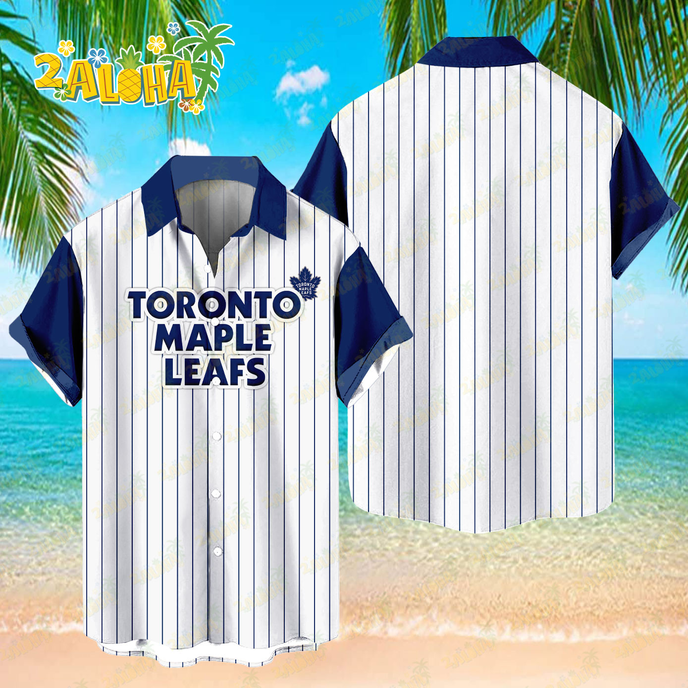 Toronto Maple Leafs | Classic Retro Hawaiian Shirt NHL S4