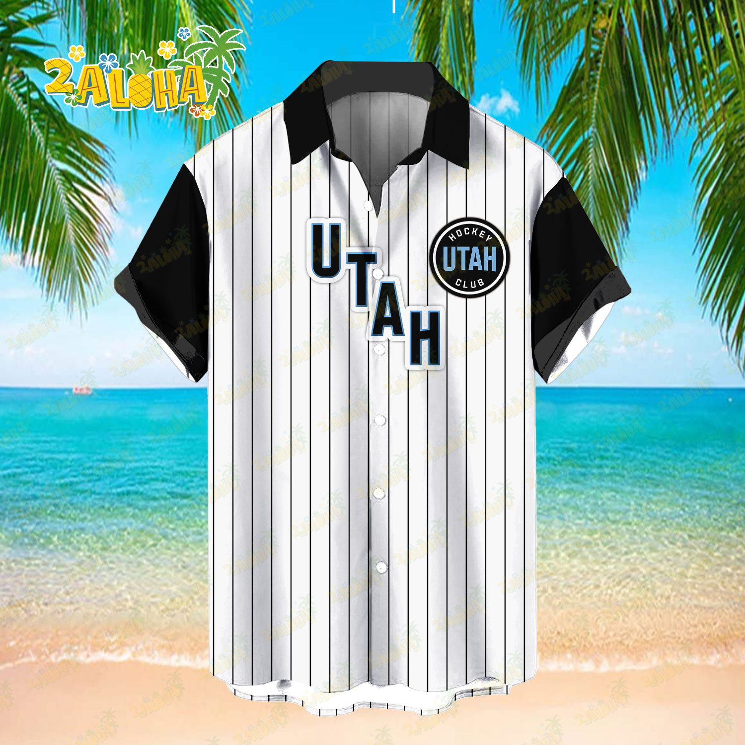 Utah Hockey | Classic Retro Hawaiian Shirt NHL S4