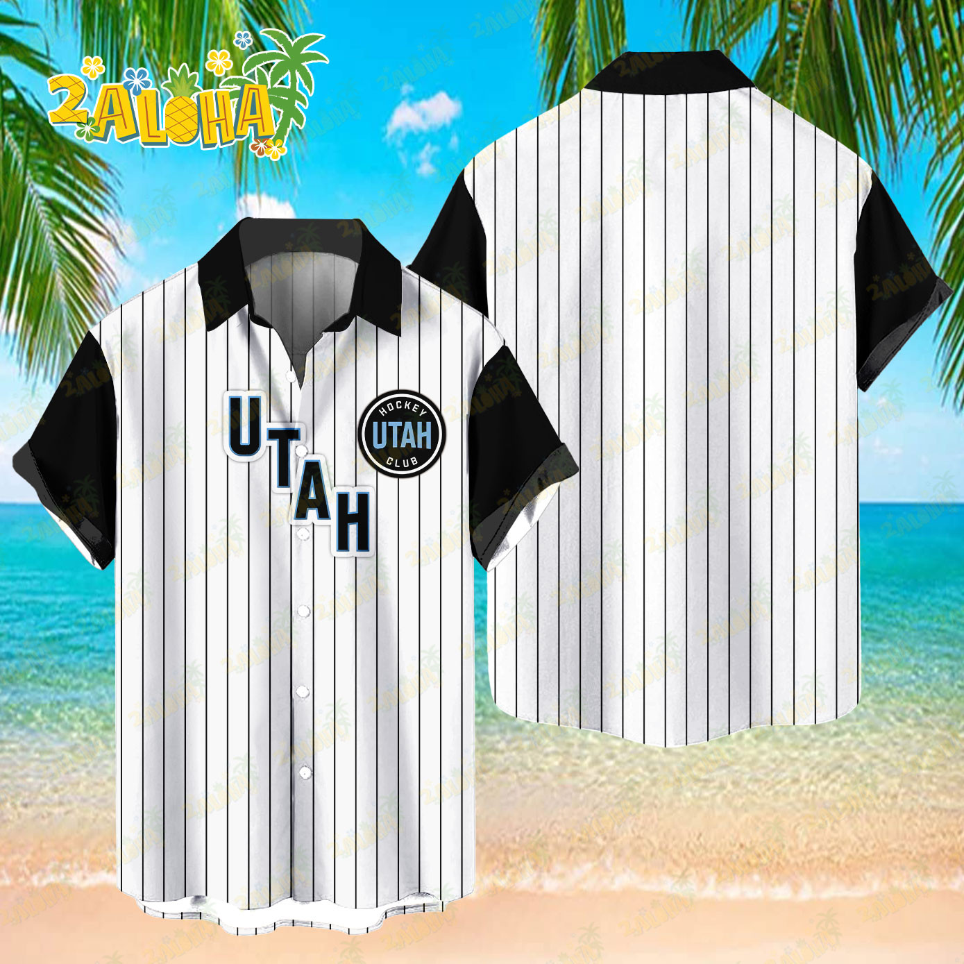 Utah Hockey | Classic Retro Hawaiian Shirt NHL S4