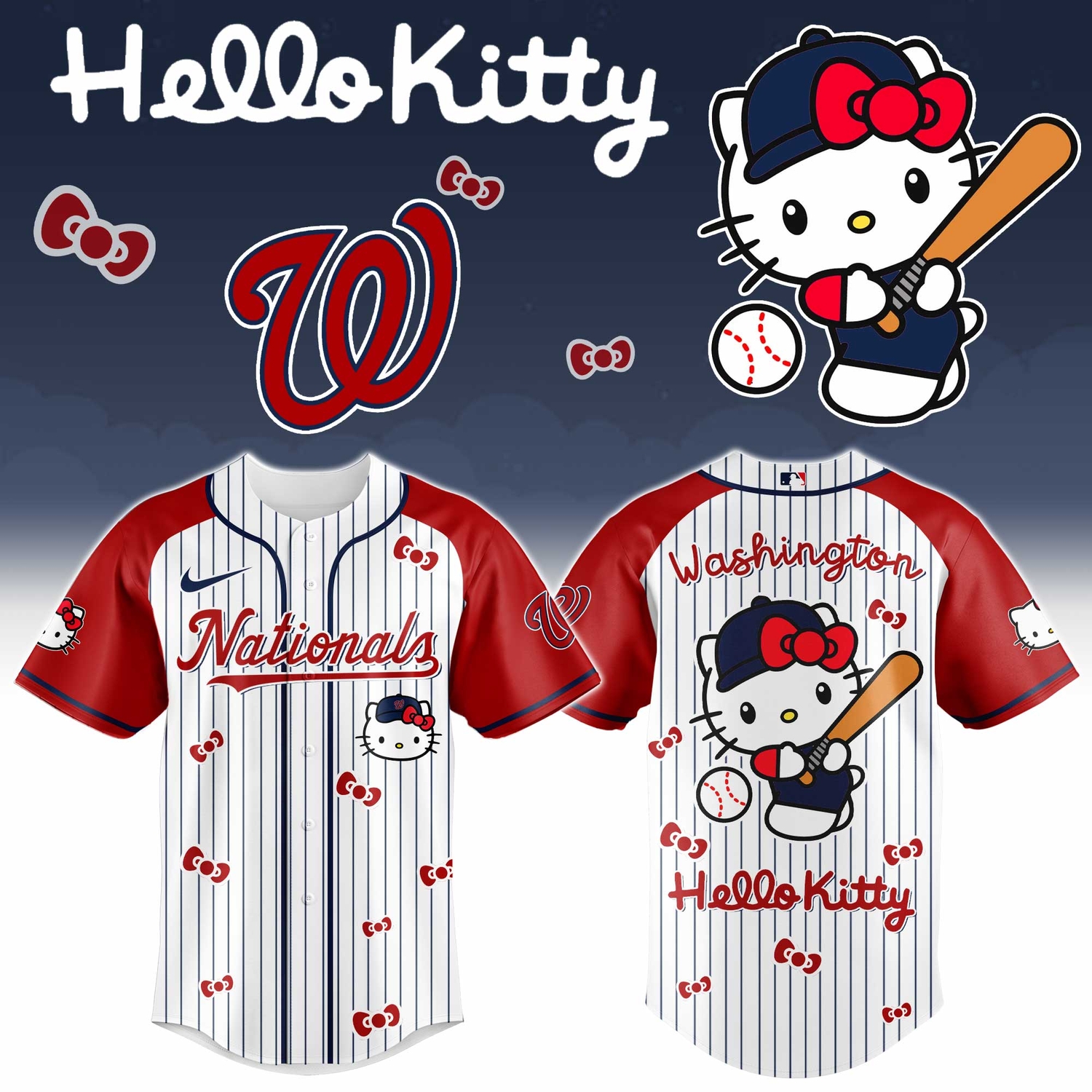 Washington Nationals x Hello Kitty 2026 Limited Editions Jersey
