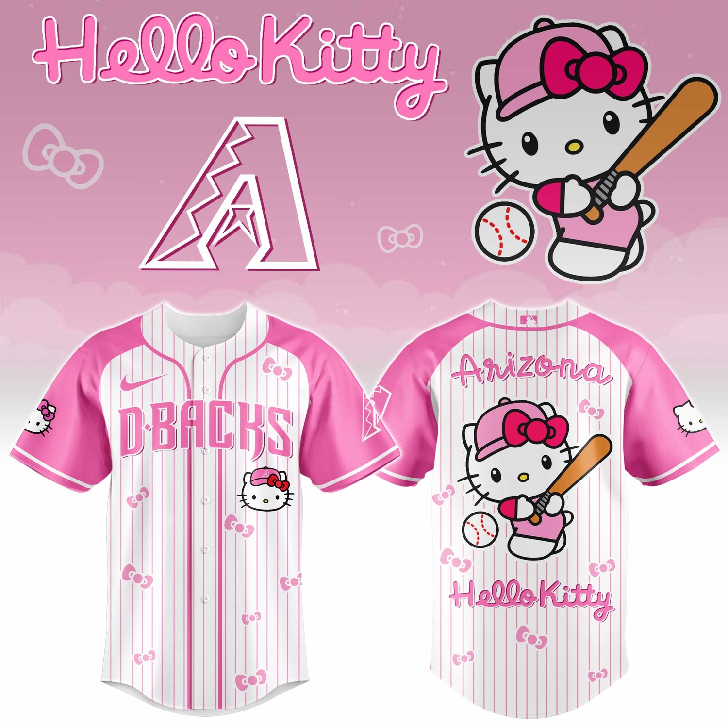Arizona Diamondbacks x Hello Kitty 2026 Limited Editions Jersey Ver 2