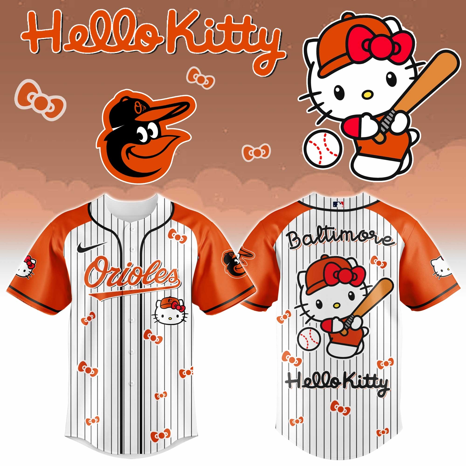Baltimore Orioles x Hello Kitty 2026 Limited Editions Jersey