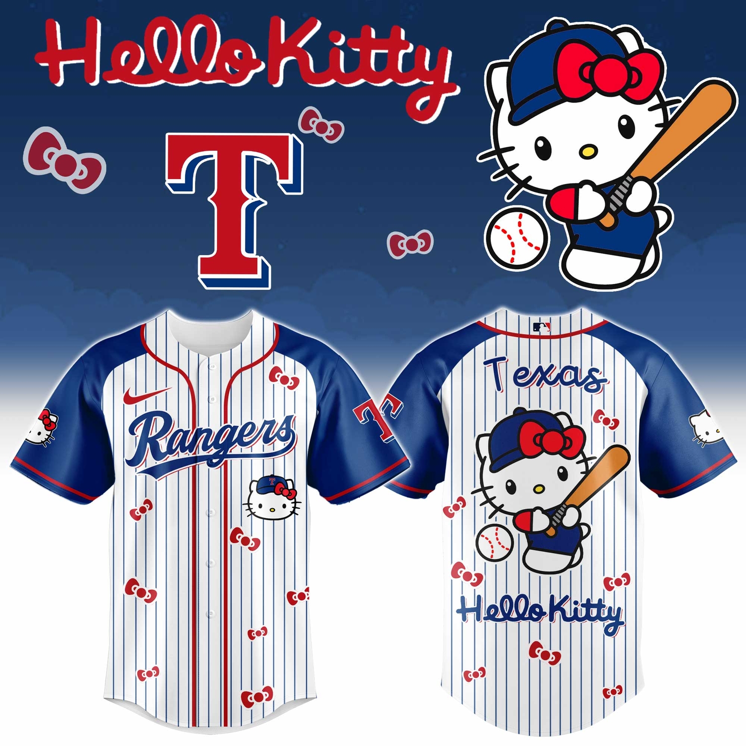 Texas Rangers x Hello Kitty 2026 Limited Editions Jersey