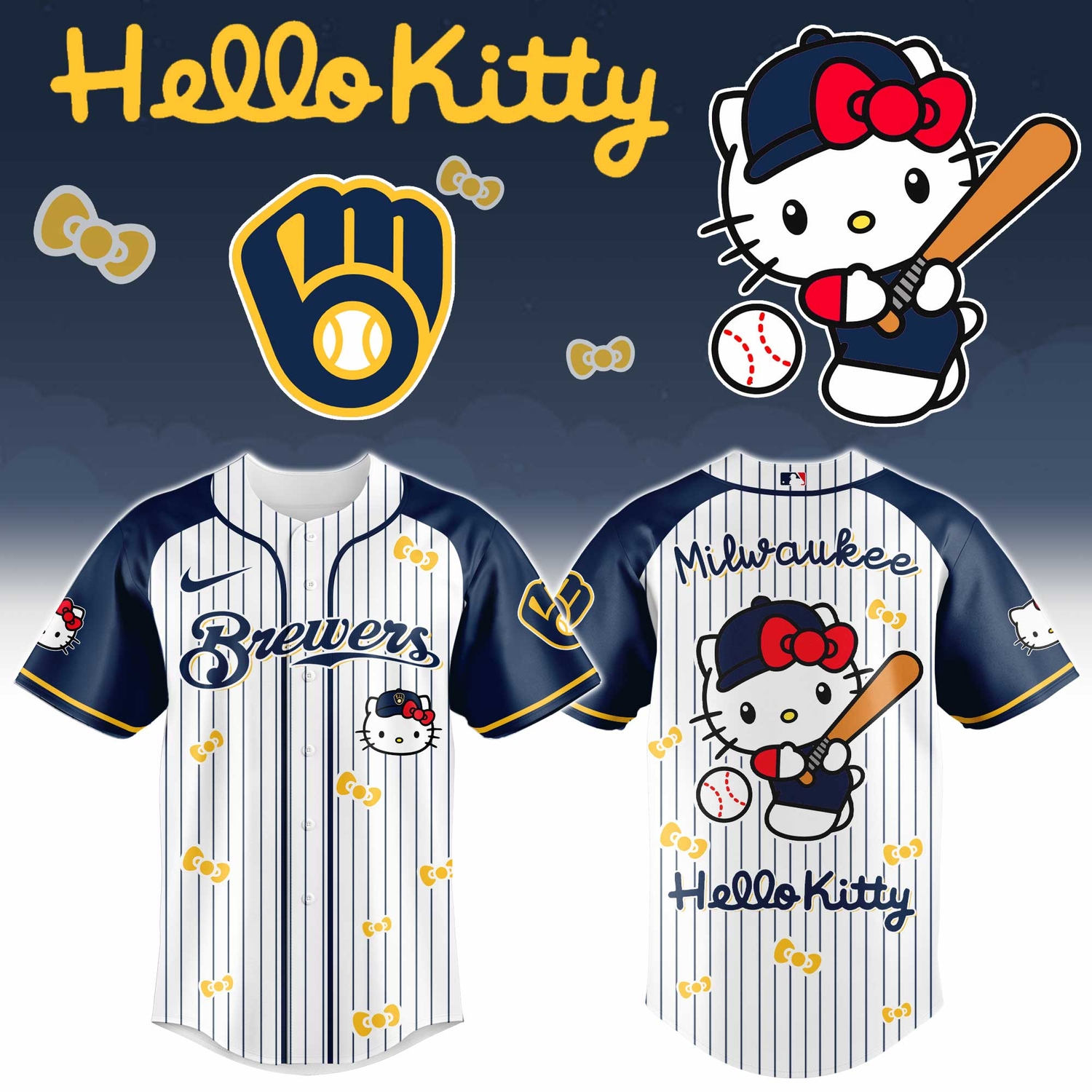 Milwaukee Brewers x Hello Kitty 2026 Limited Editions Jersey