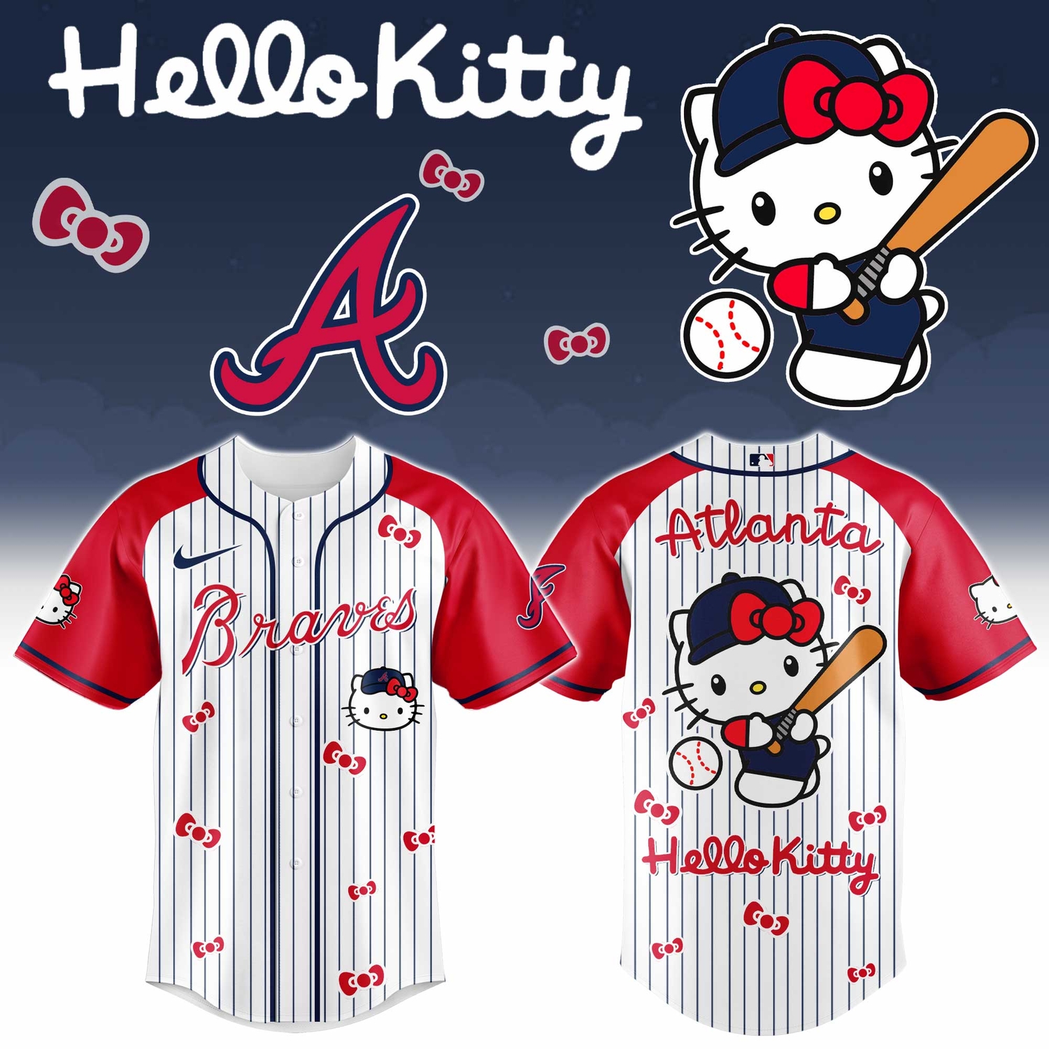 Atlanta Braves x Hello Kitty 2026 Limited Editions Jersey