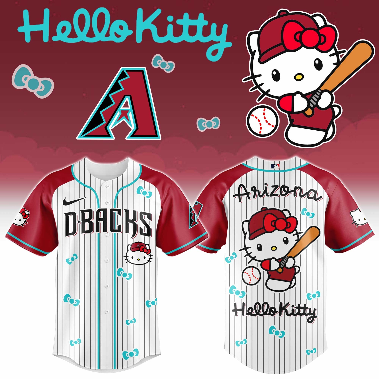 Arizona Diamondbacks x Hello Kitty 2026 Limited Editions Jersey