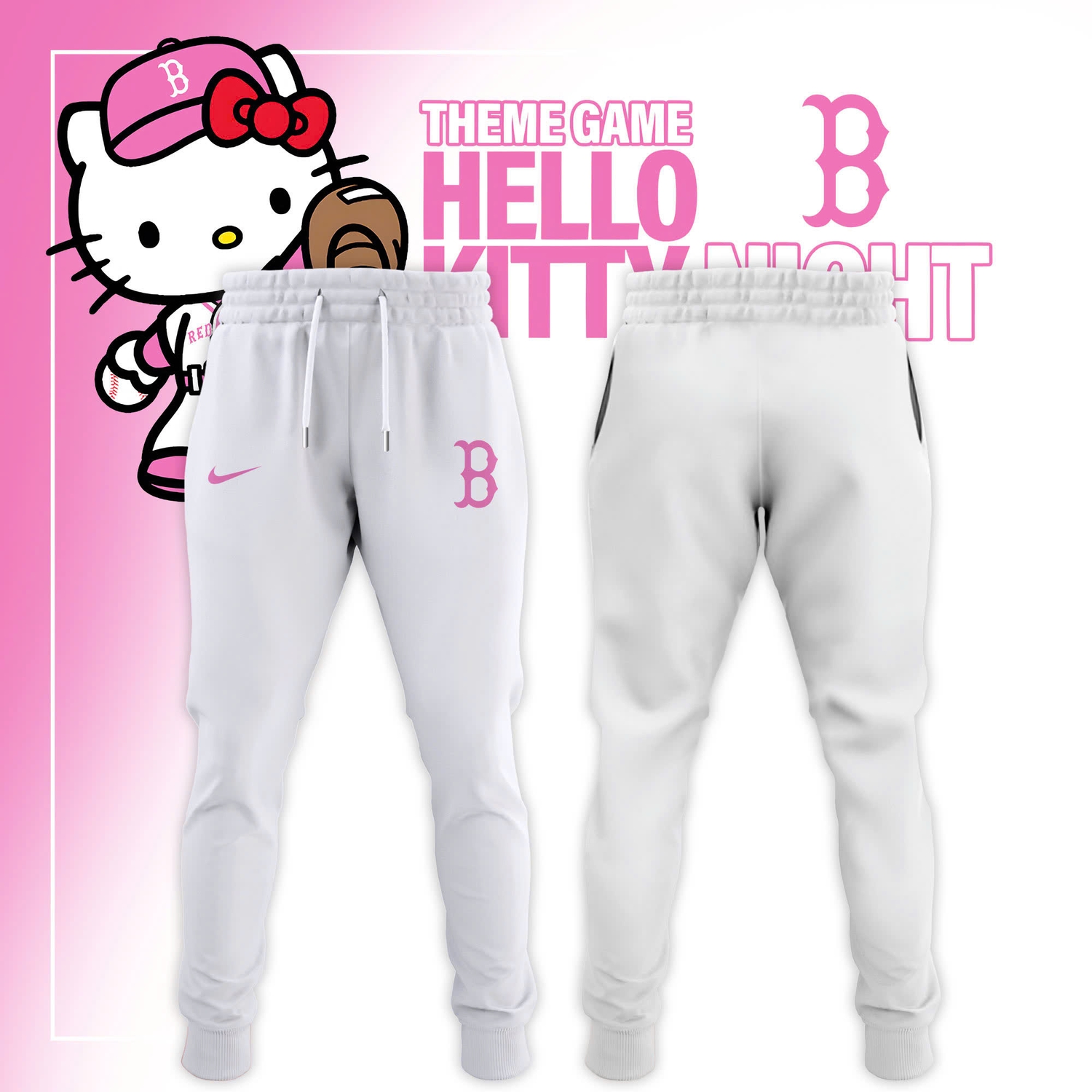 Boston Red Sox x Hello Kitty Night 2026 Special Edition Baseball Jersey