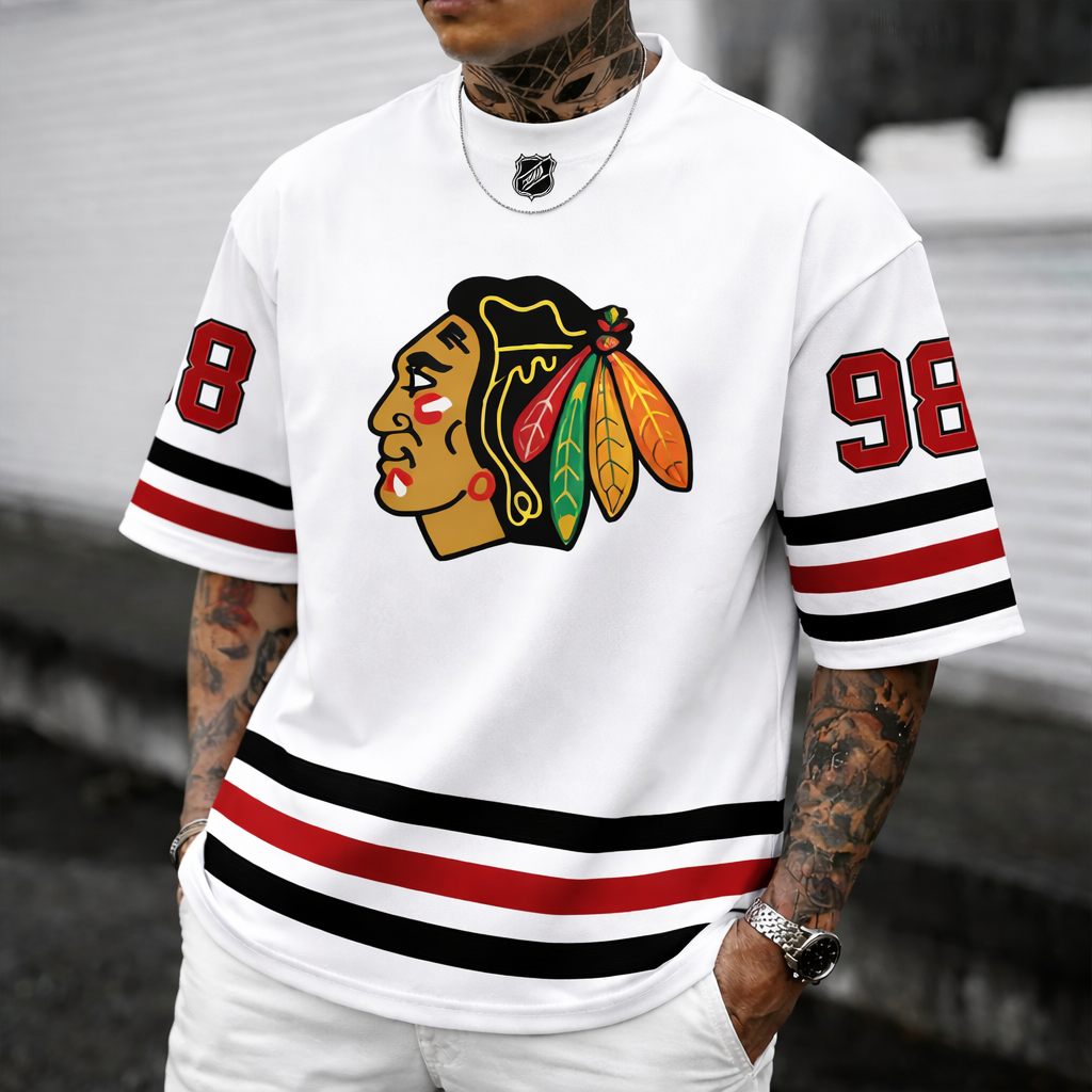"chicago blackhawks #98"  Inspired Trendy T-shirt