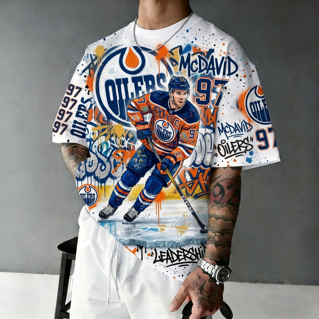 Unisex "Edmonton Oilers" Inspired Trendy T-shirt