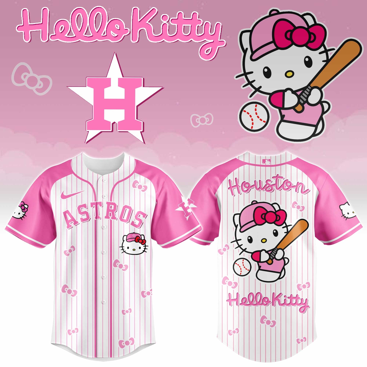 Houston Astros x Hello Kitty 2026 Limited Editions Jersey Ver 2