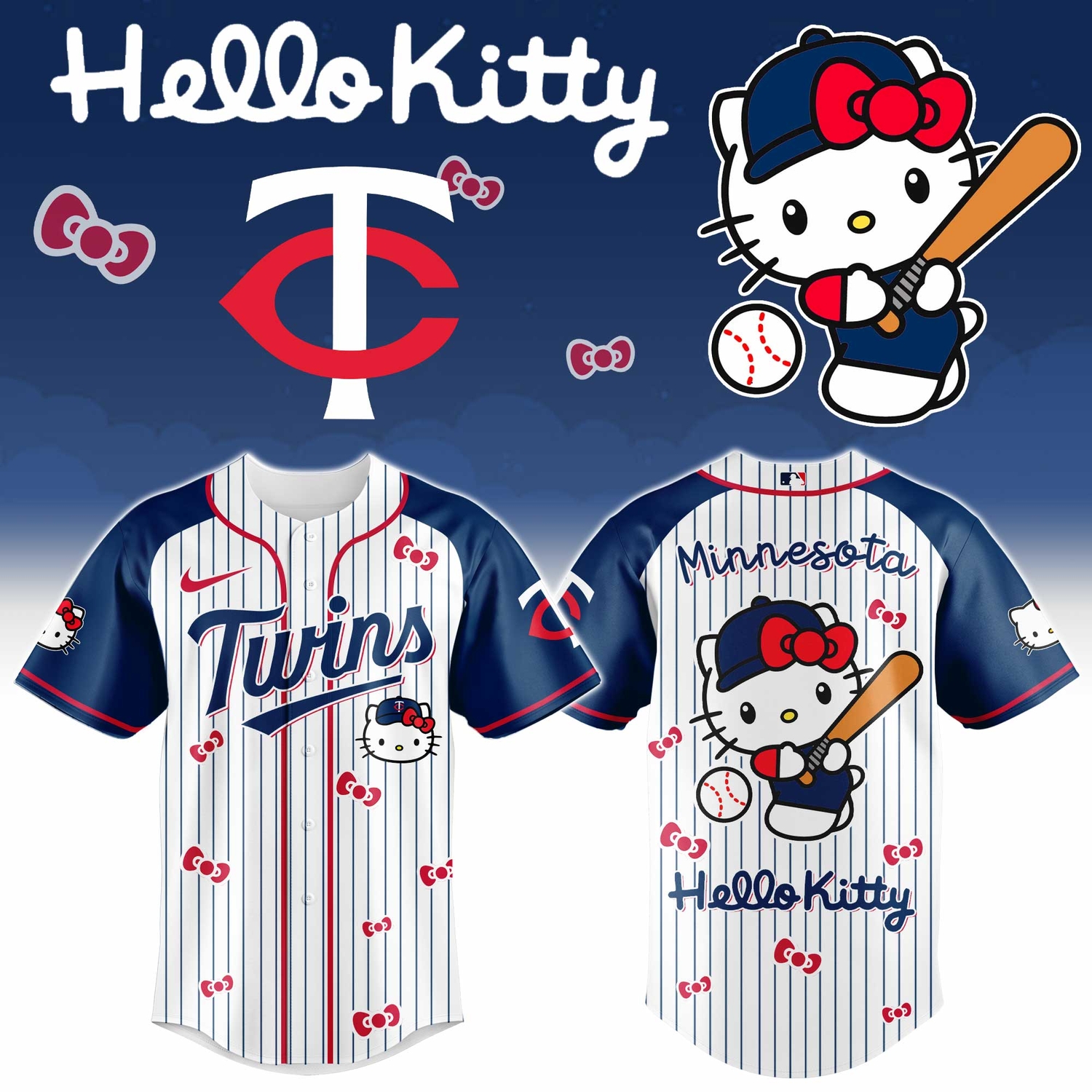 Minnesota Twins x Hello Kitty 2026 Limited Editions Jersey
