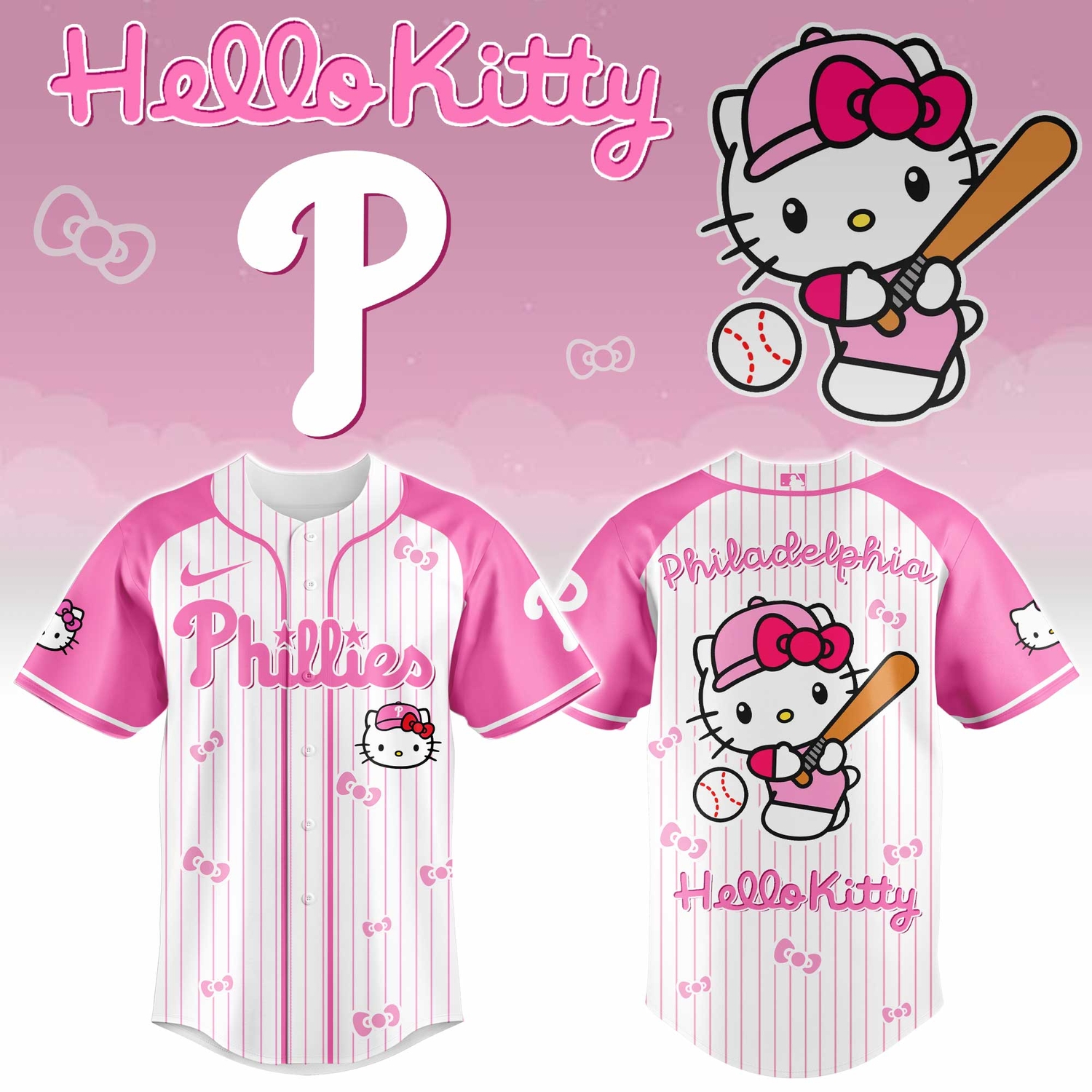 Philadelphia Phillies x Hello Kitty 2026 Limited Editions Jersey Ver 2