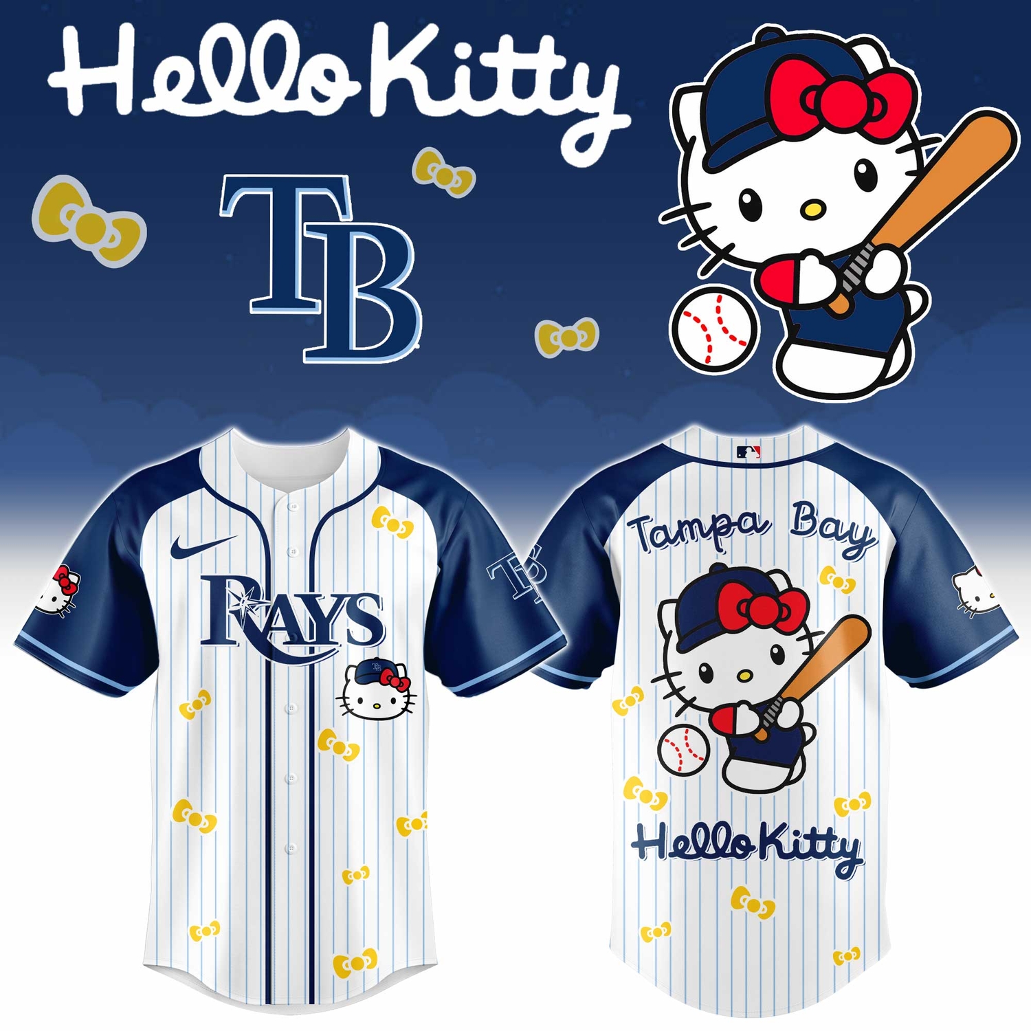 Tampa Bay Rays x Hello Kitty 2026 Limited Editions Jersey