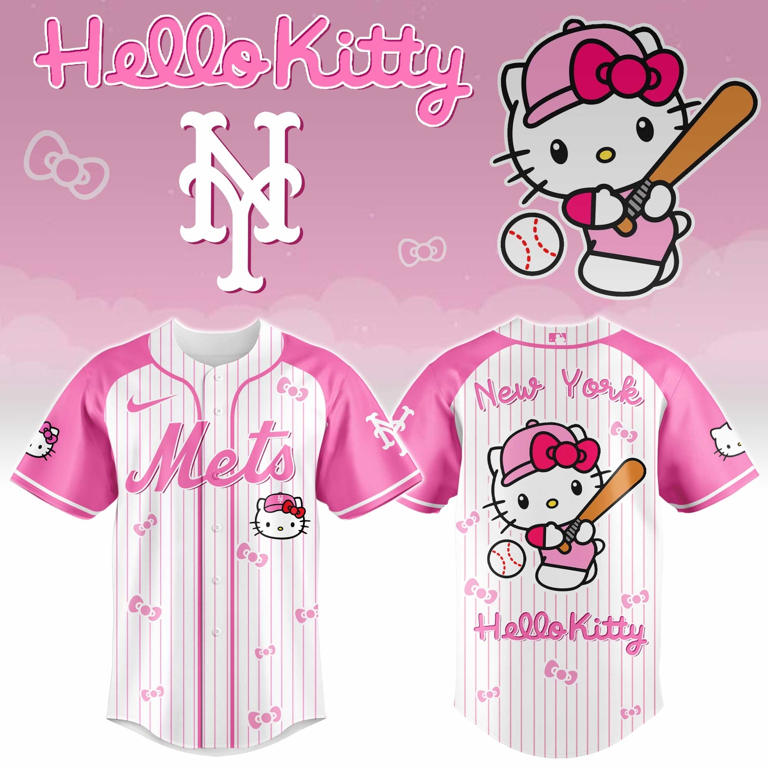 New York Mets x Hello Kitty 2026 Limited Editions Jersey Ver 2