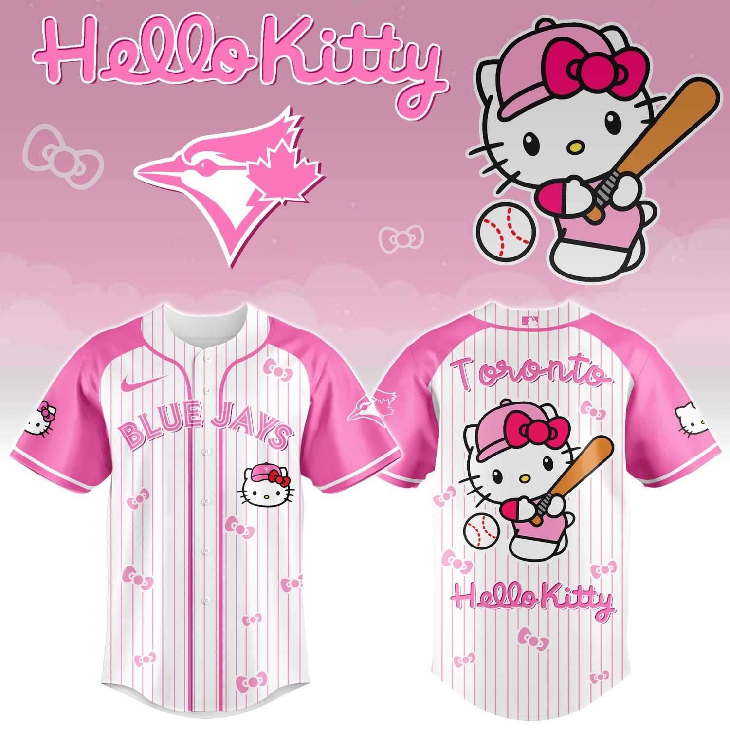 Toronto Blue Jays x Hello Kitty 2026 Limited Editions Jersey Ver 2