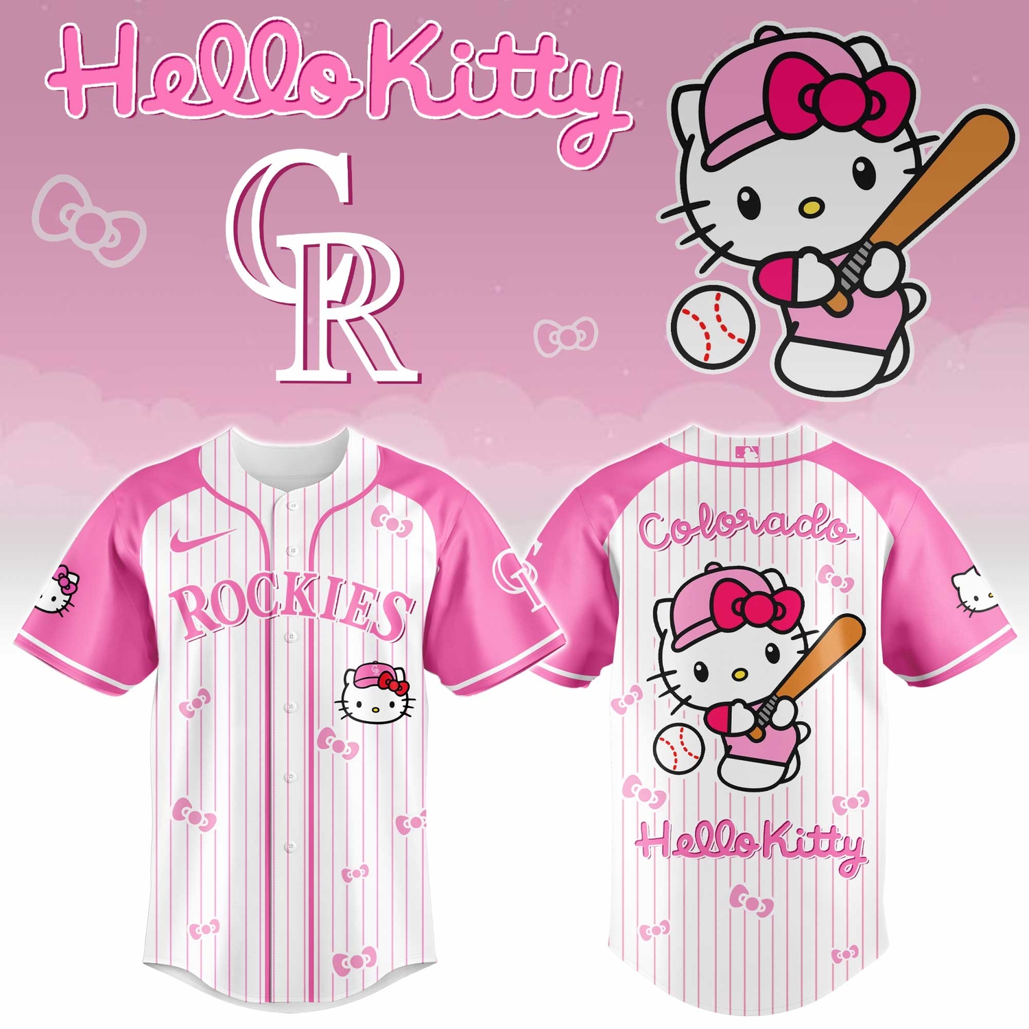 Colorado Rockies x Hello Kitty 2026 Limited Editions Jersey Ver 2
