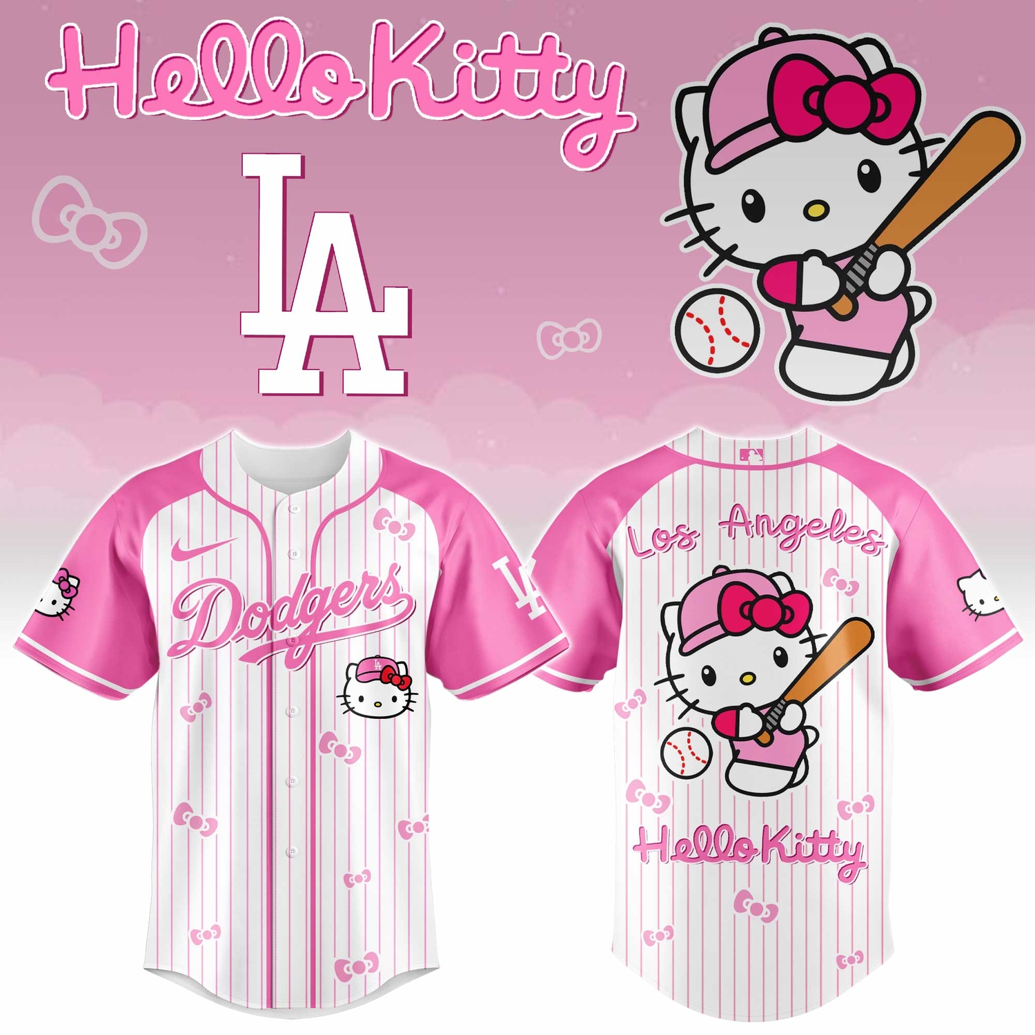 Los Angeles Dodgers x Hello Kitty 2026 Limited Editions Jersey Ver 2