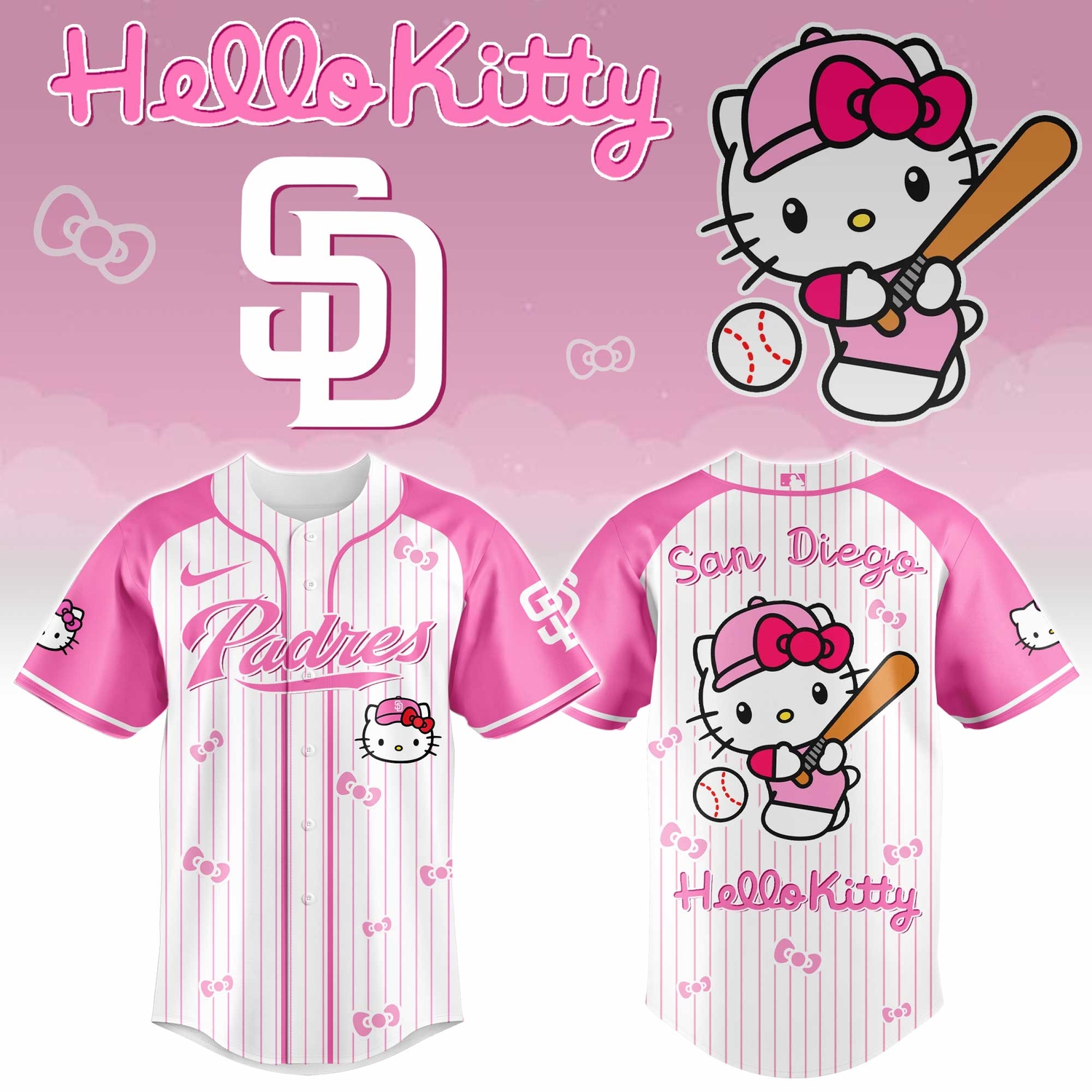 San Diego Padres x Hello Kitty 2026 Limited Editions Jersey Ver 2