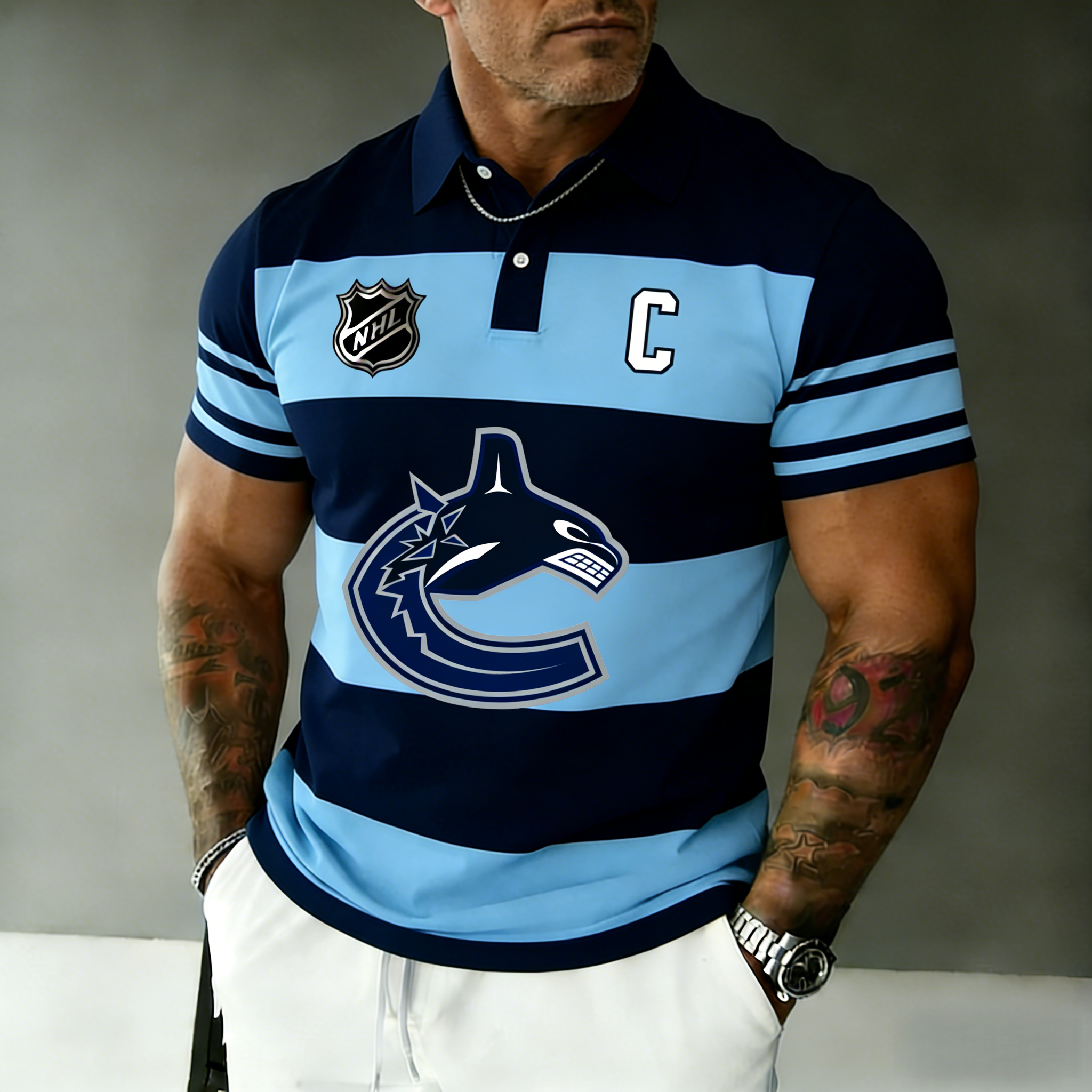 Vancouver Canucks captain's polo shirt