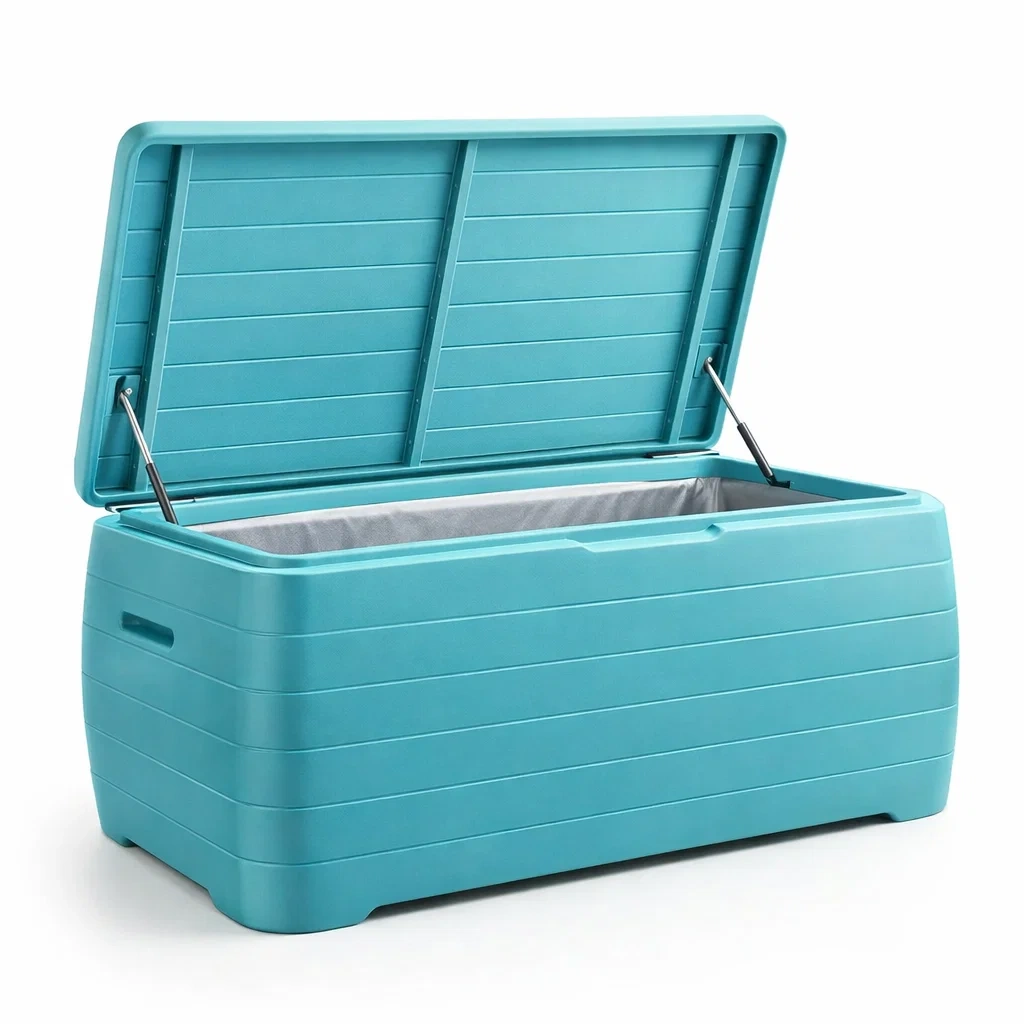 Contenitore in plastica azzurro 140x60x50 cm-NOOKHAVENZ