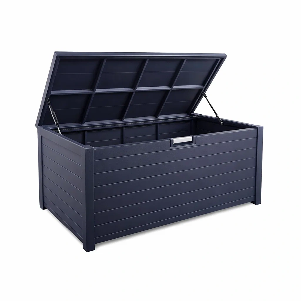 Contenitore da giardino in resina blu-NOOKHAVENZ