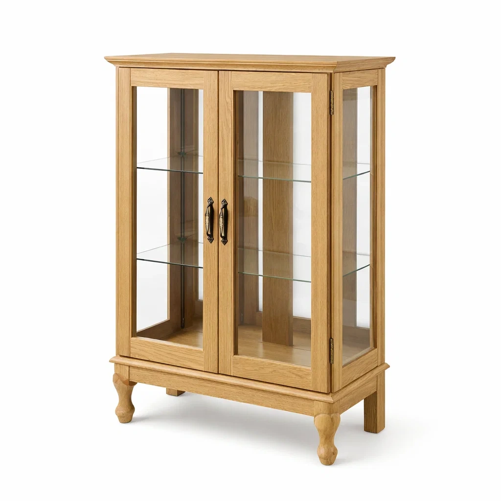 Vetrina in legno di rovere e vetro temperato-NOOKHAVENZ