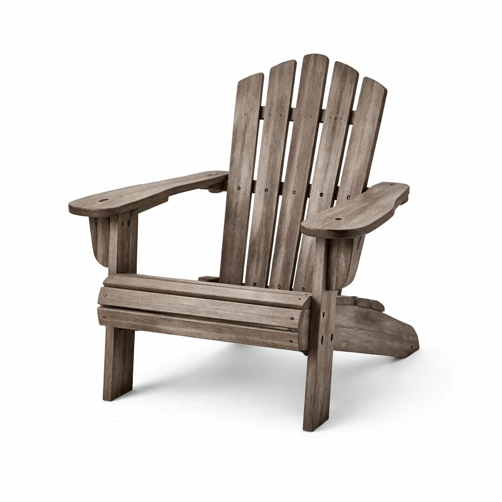Sedia Adirondack in legno massello marrone-NOOKHAVENZ
