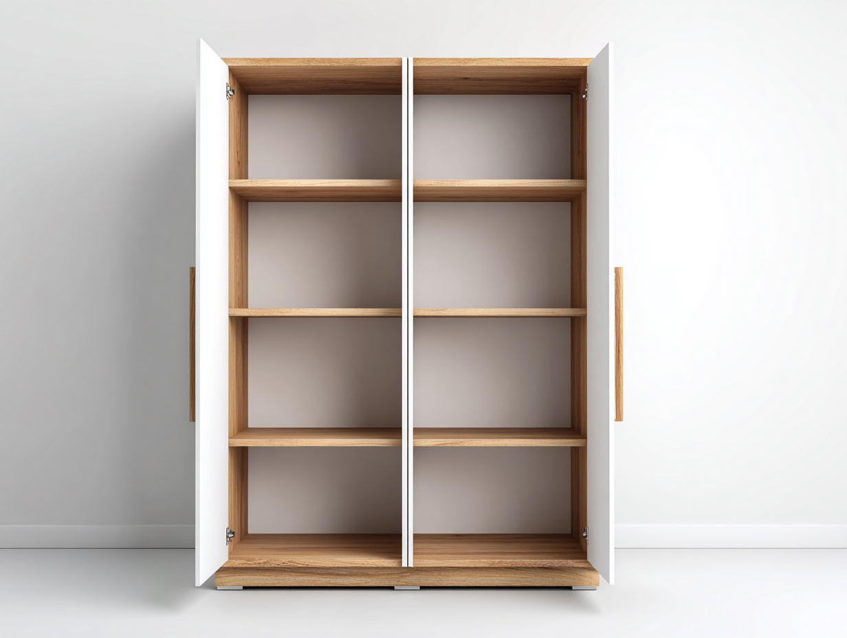 Armarios 120x60x200 cm - madera - blanco marrón - diseño moderno-Denupbay