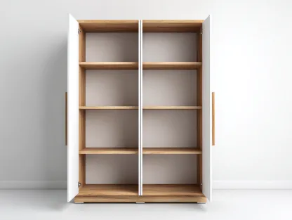 Armarios 120x60x200 cm - madera - blanco marrón - diseño moderno-Denupbay